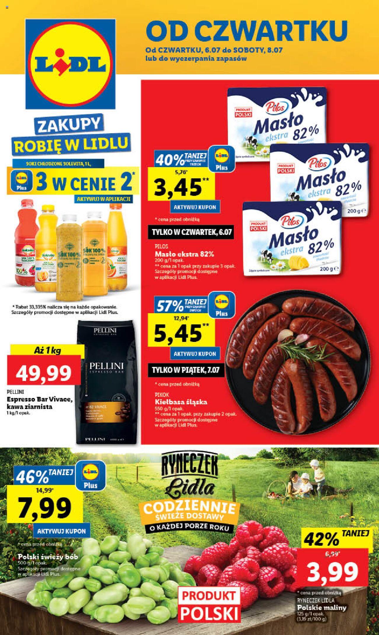 LIDL gazetka ważna od 06.07.2023 do 08.07.2023 strona 1