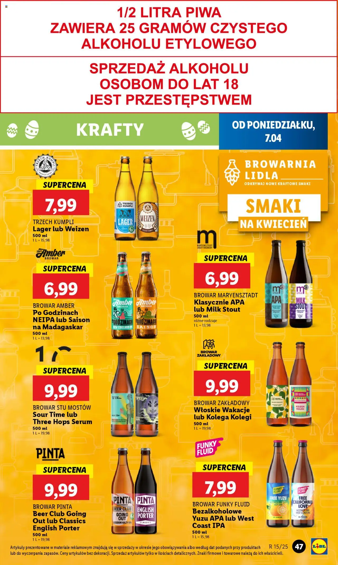 LIDL gazetka ważna od 07.04.2025 do 09.04.2025 strona 47