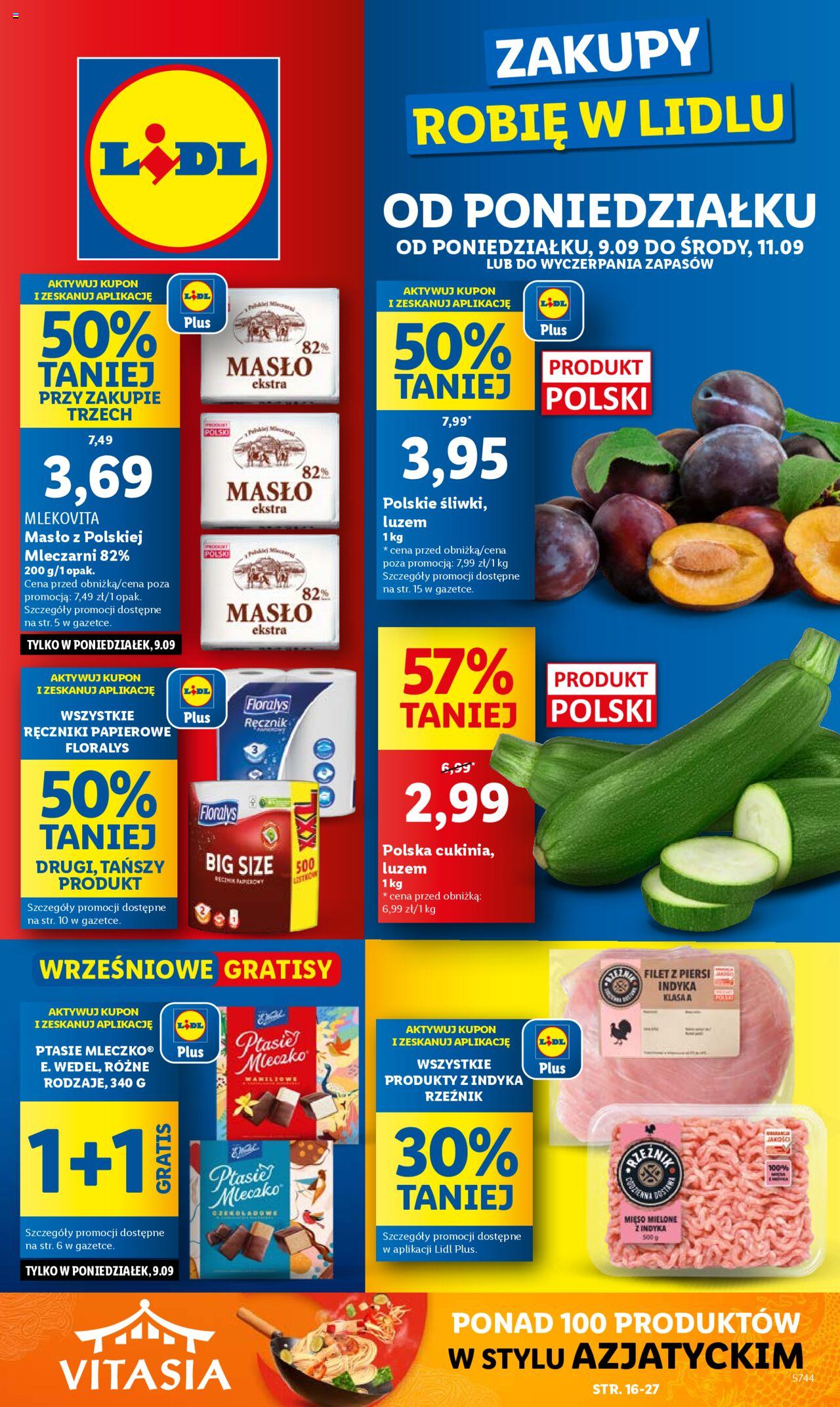 LIDL gazetka ważna od 09.09.2024 do 11.09.2024 strona 1