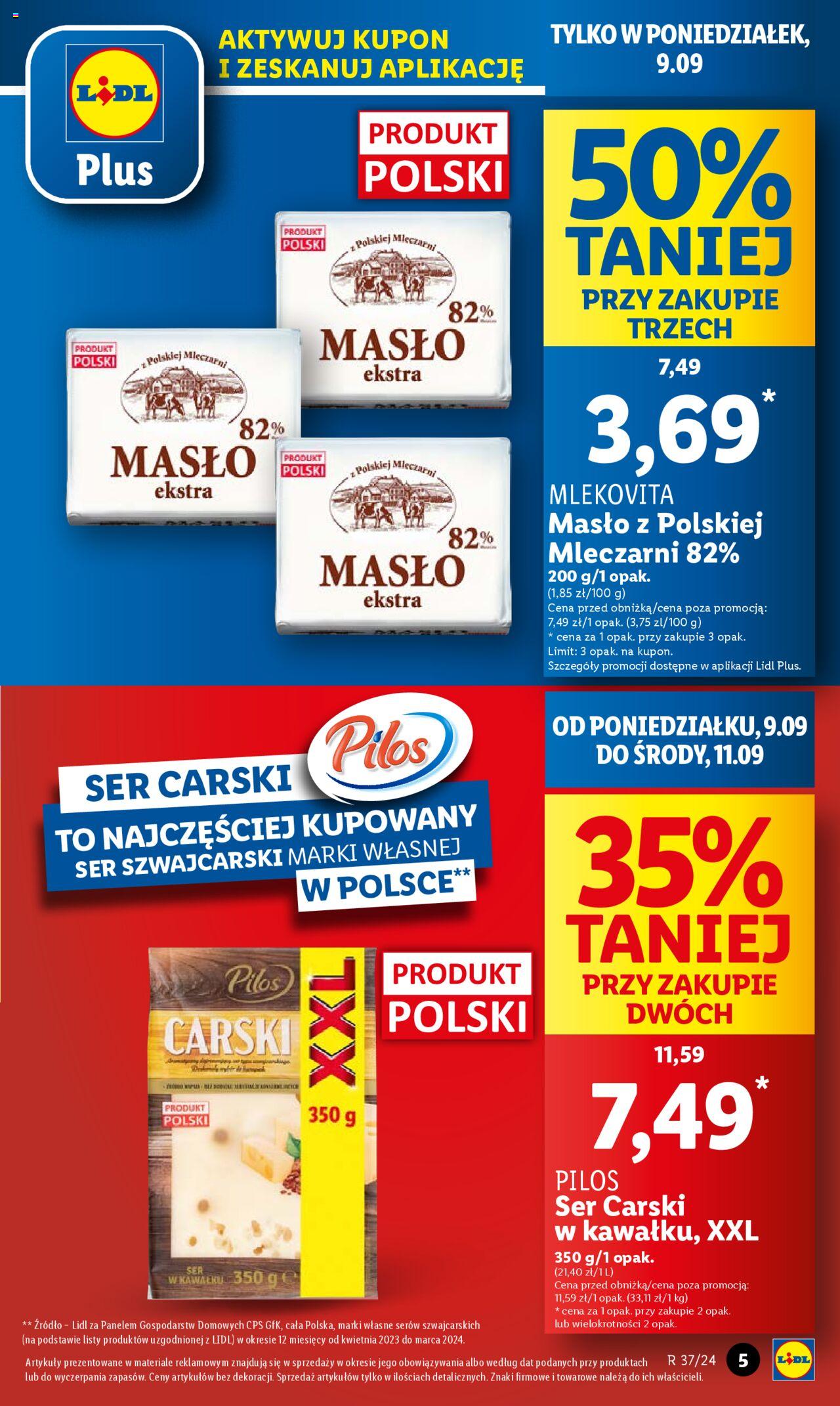 LIDL gazetka ważna od 09.09.2024 do 11.09.2024 strona 5