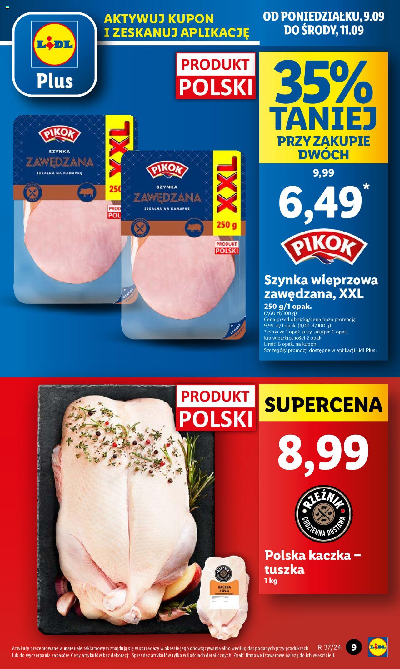 LIDL gazetka ważna od 09.09.2024 do 11.09.2024 strona 9