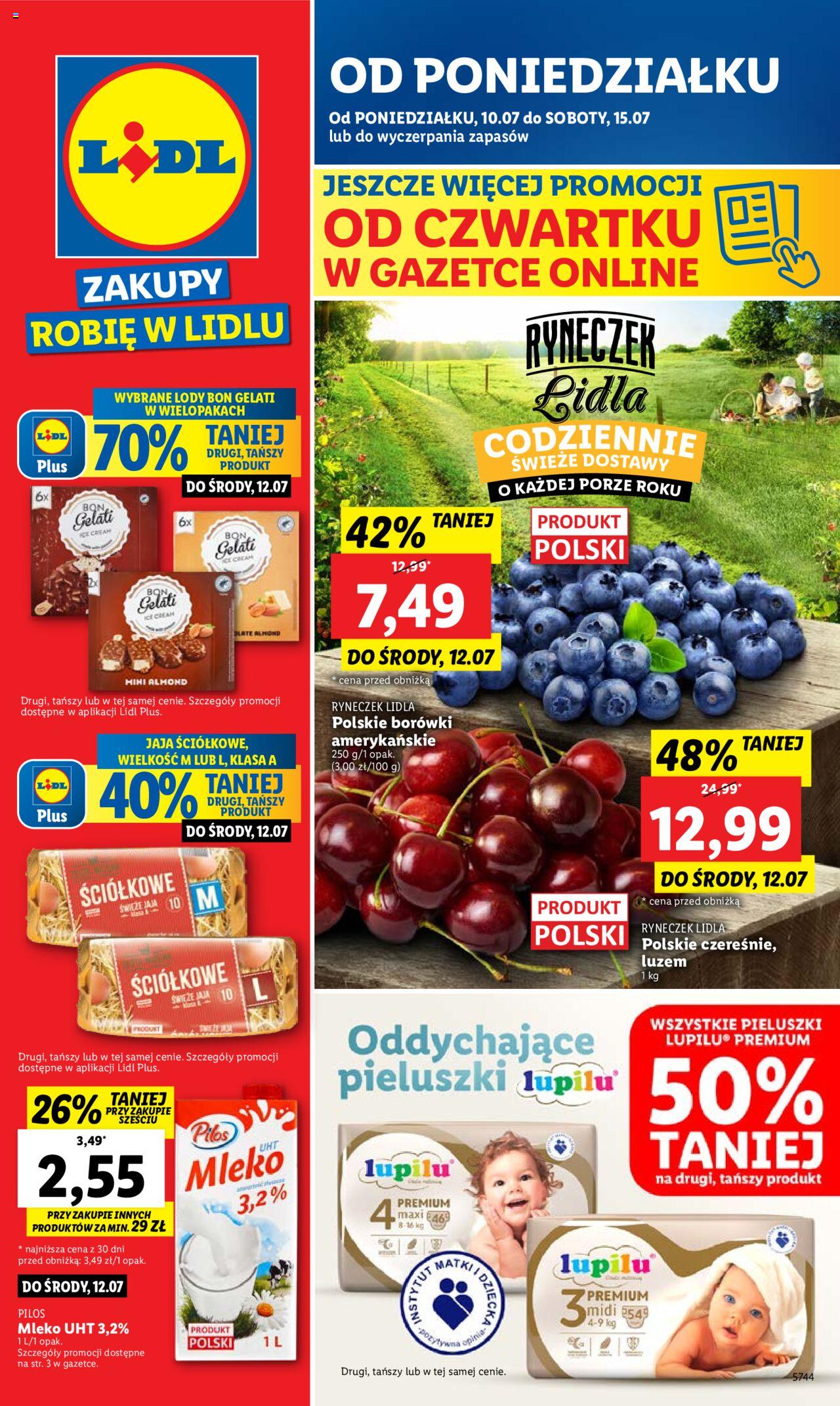 LIDL gazetka ważna od 10.07.2023 do 15.07.2023 strona 1