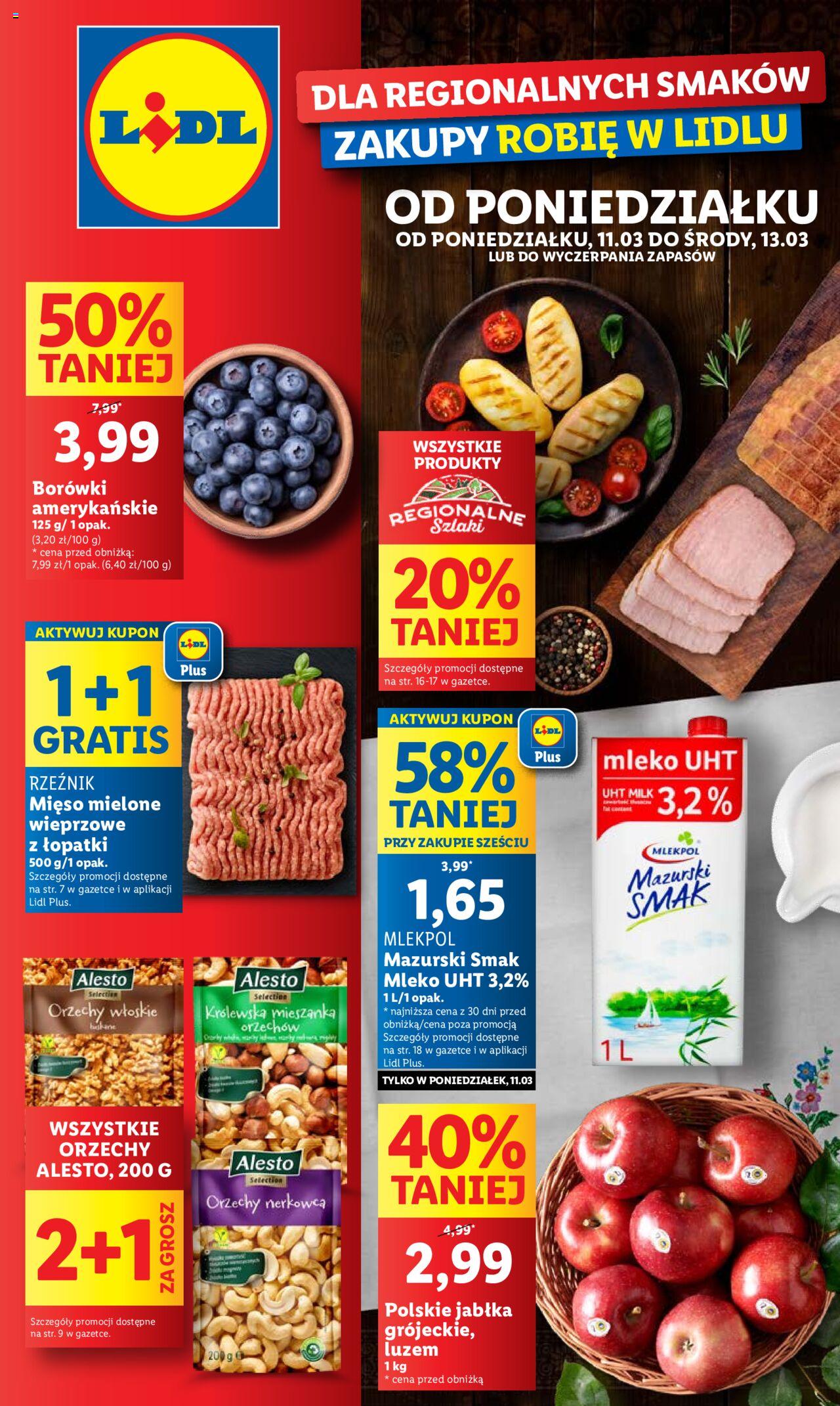 LIDL gazetka ważna od 11.03.2024 do 13.03.2024 strona 1