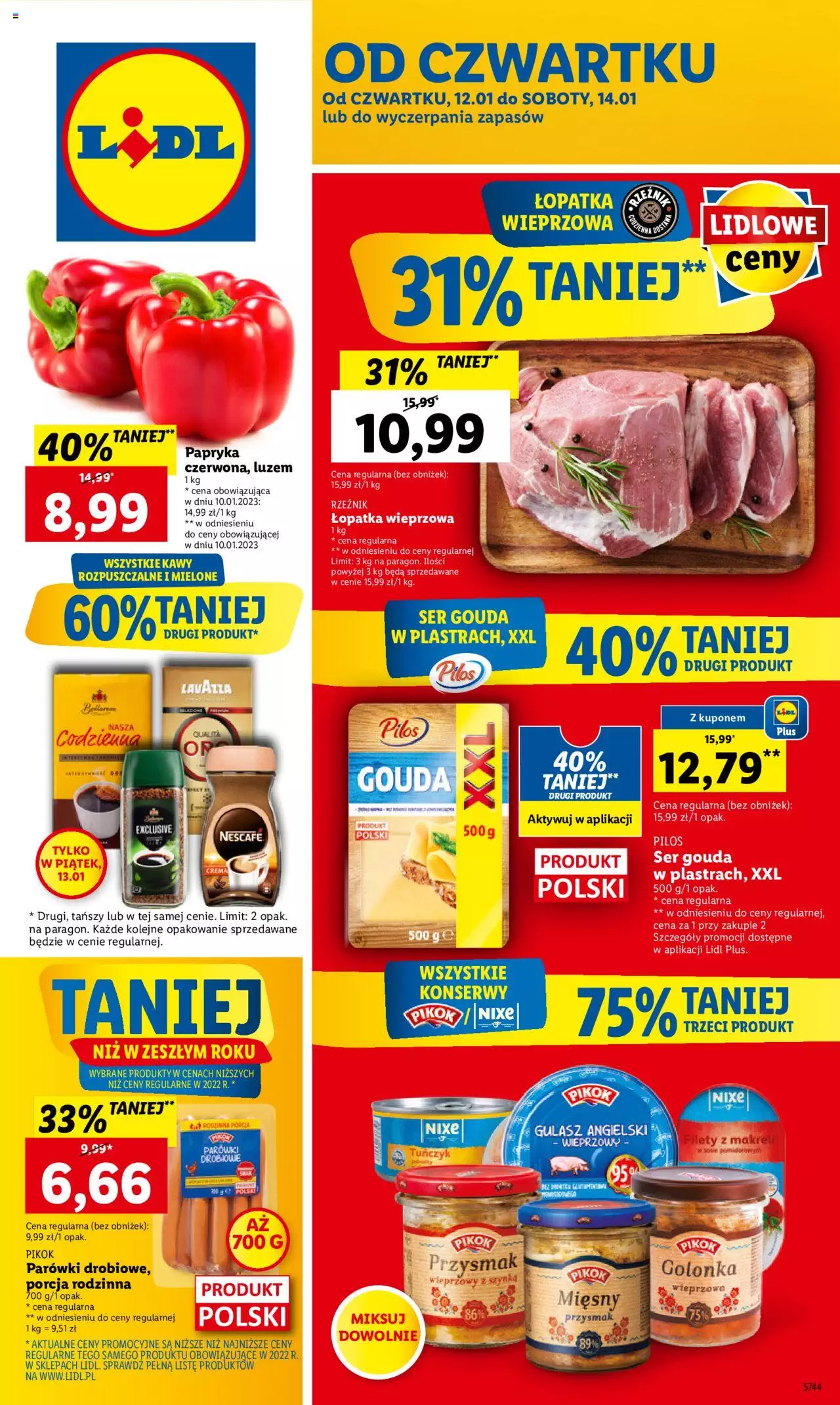 Lidl gazetka ważna od 12.01.2023 do 14.01.2023 strona 1