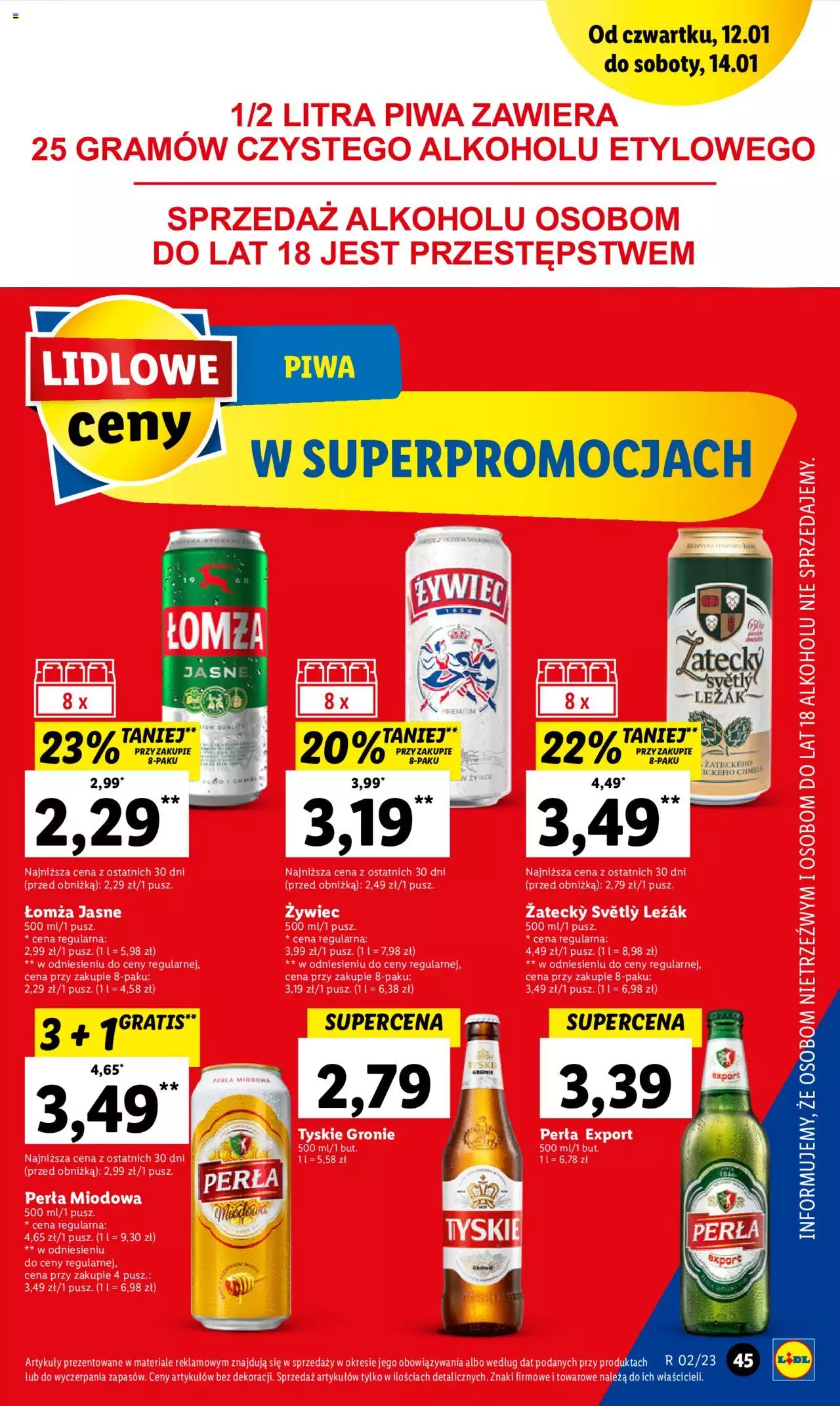 Lidl gazetka ważna od 12.01.2023 do 14.01.2023 strona 47