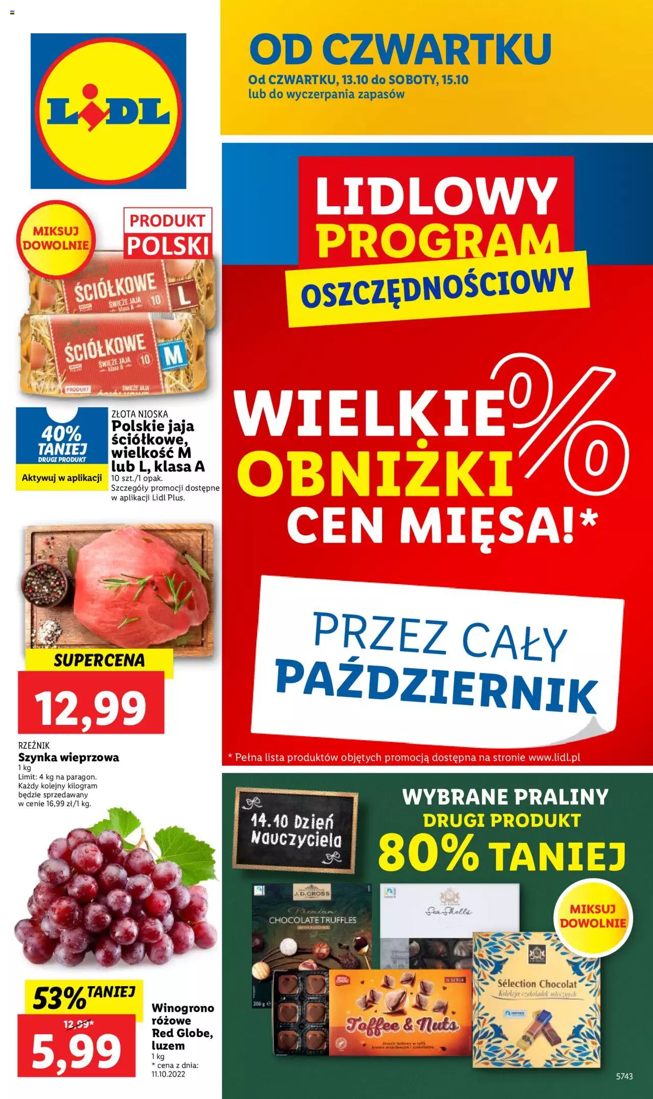 Lidl gazetka ważna od 13.10.2022 do 15.10.2022 strona 1
