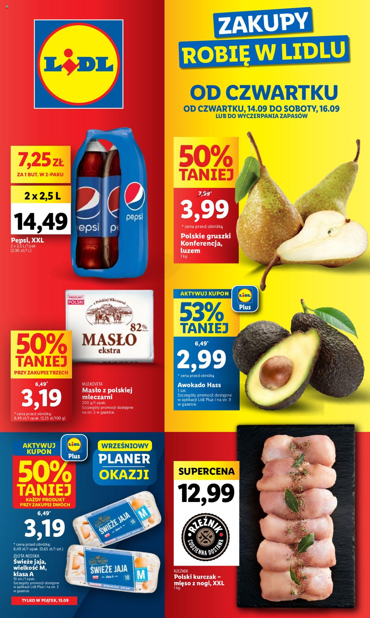 LIDL gazetka ważna od 14.09.2023 do 16.09.2023 strona 1