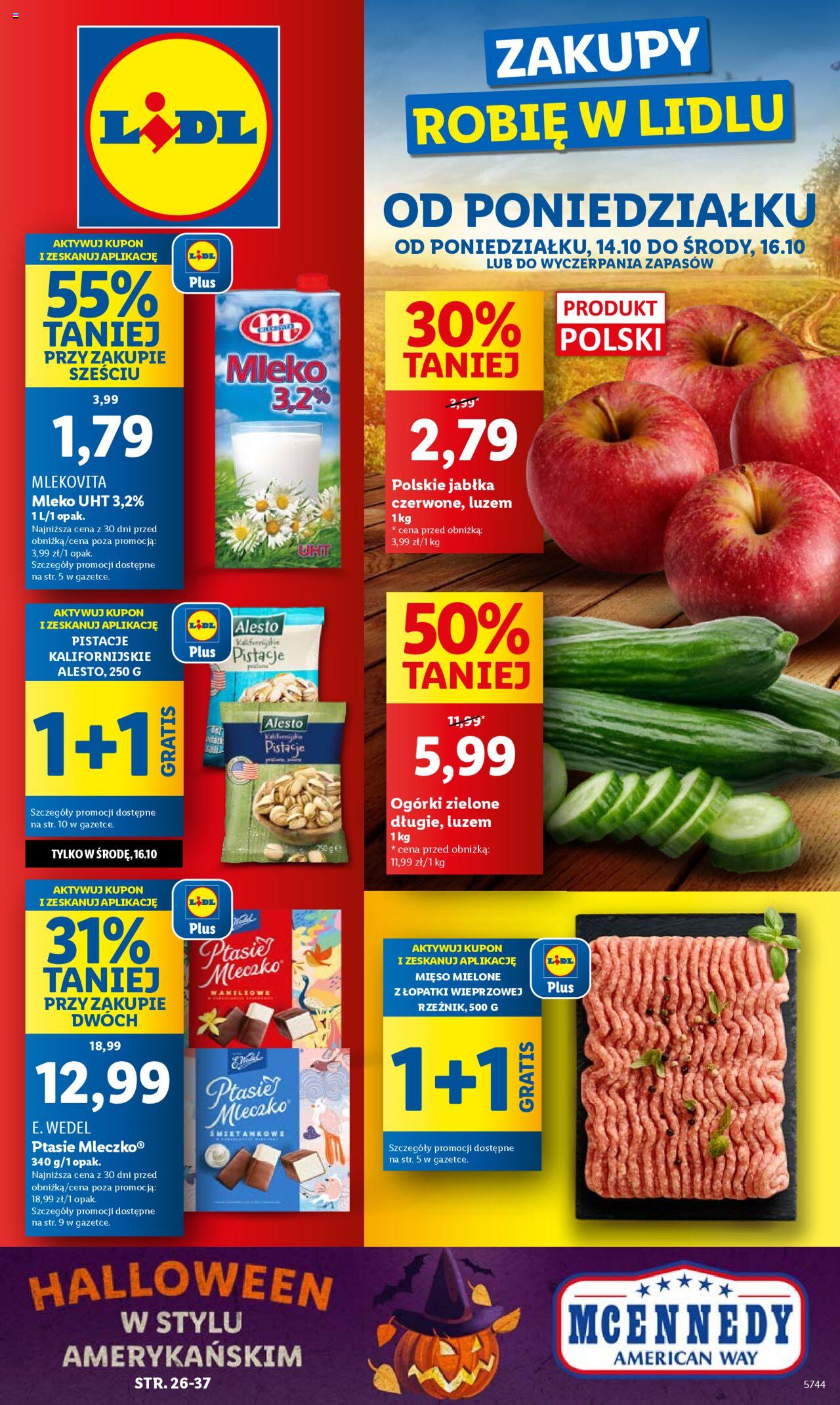 LIDL gazetka ważna od  14.10.2024 do 16.10.2024 strona 1