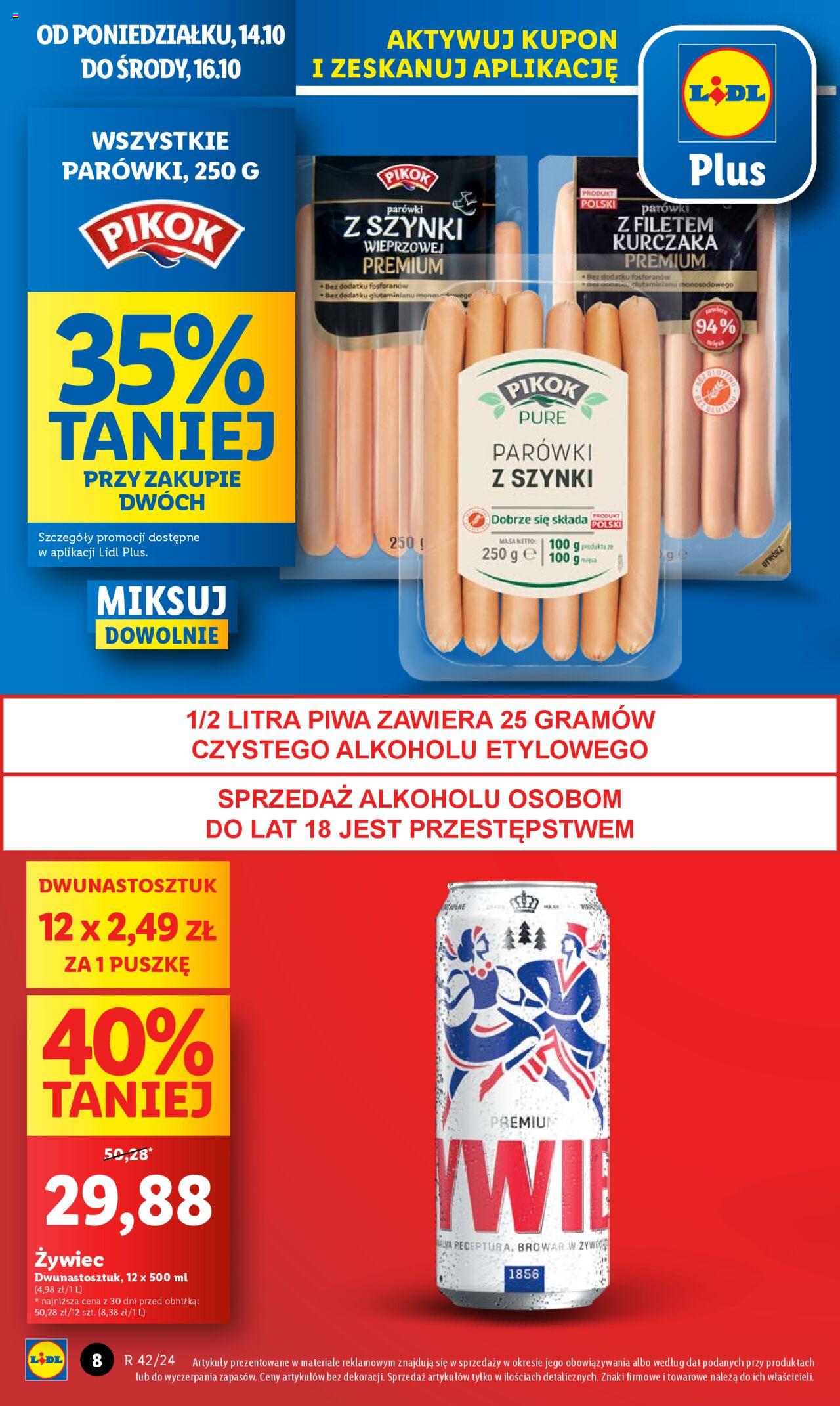 LIDL gazetka ważna od  14.10.2024 do 16.10.2024 strona 8