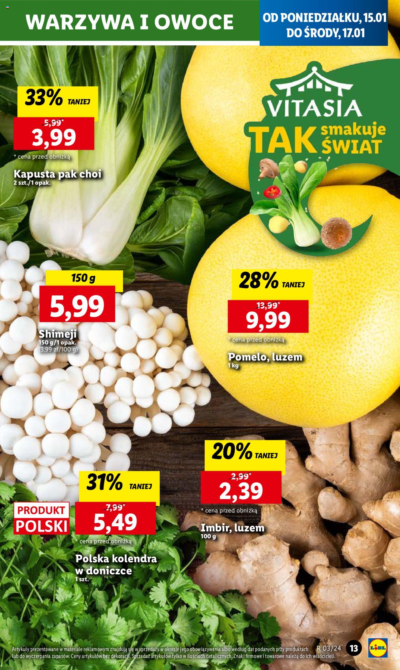LIDL gazetka ważna od 15.01.2024 do 17.01.2024 strona 13