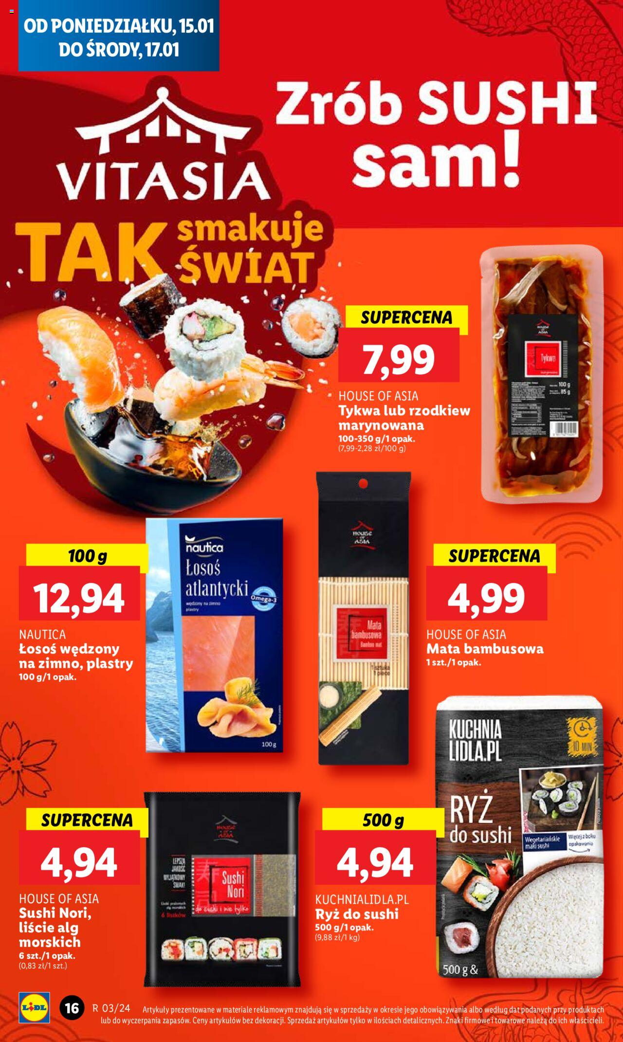 LIDL gazetka ważna od 15.01.2024 do 17.01.2024 strona 16