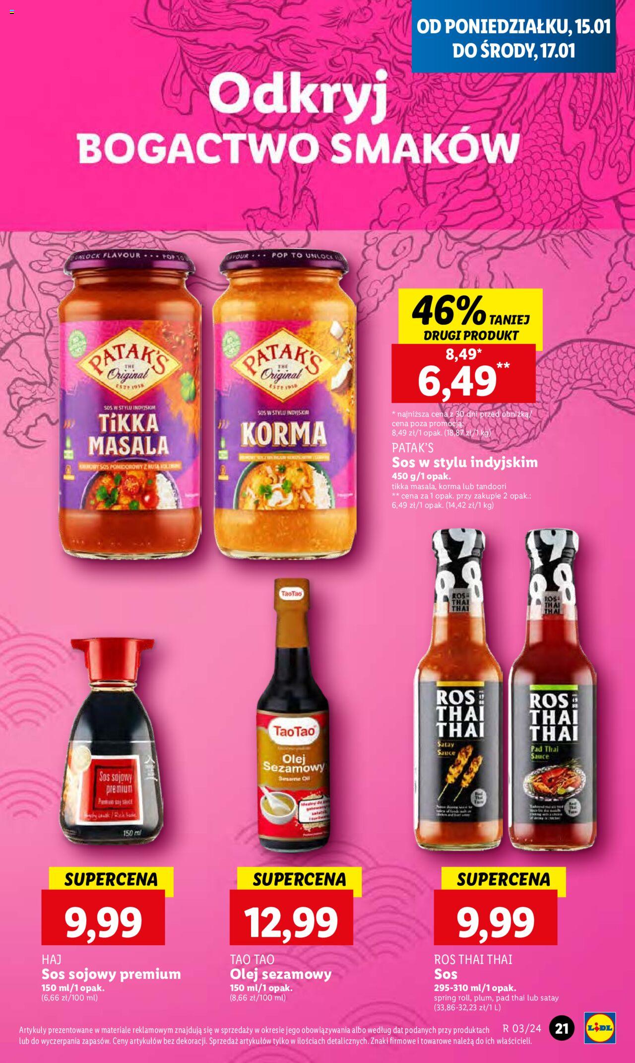 LIDL gazetka ważna od 15.01.2024 do 17.01.2024 strona 21