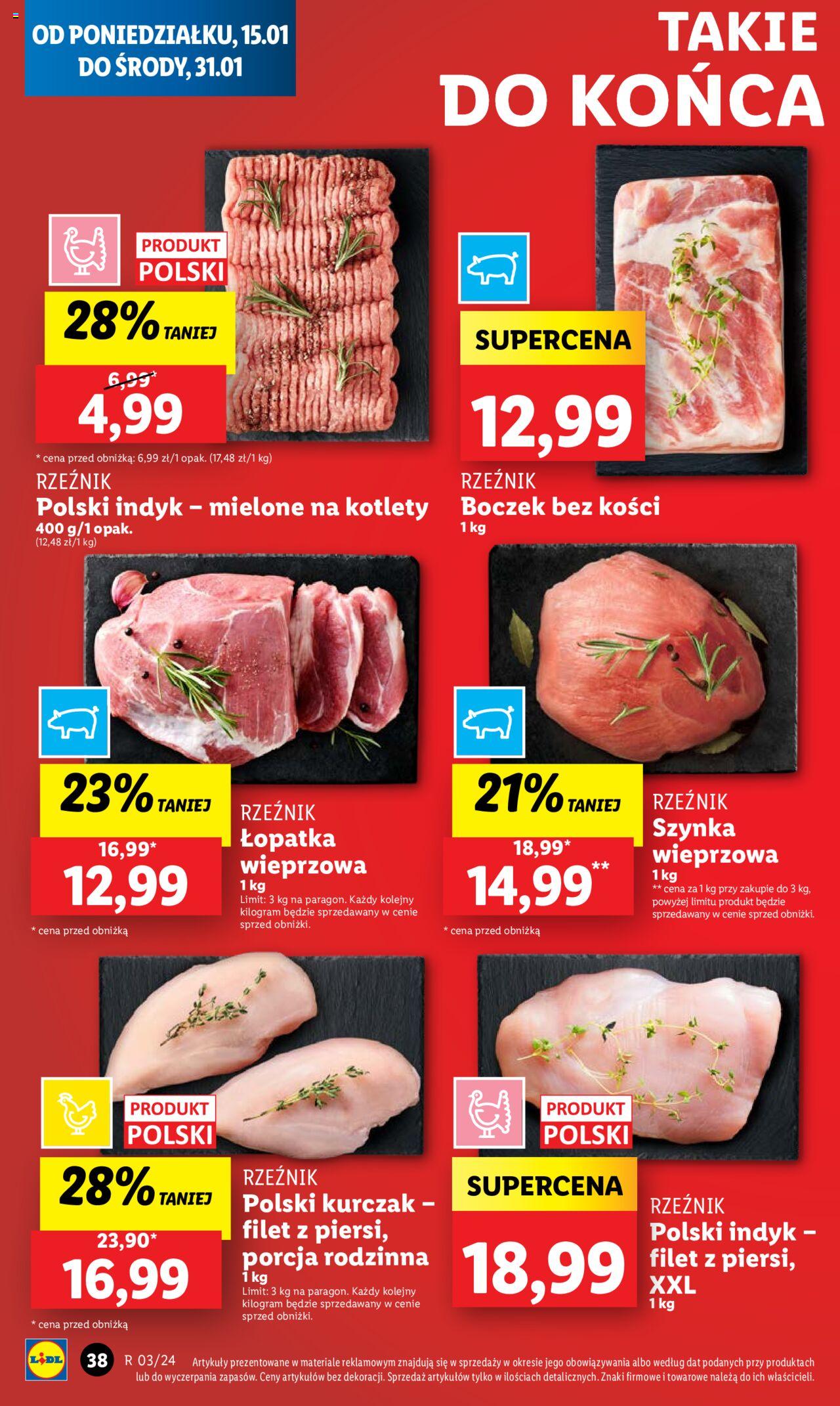 LIDL gazetka ważna od 15.01.2024 do 17.01.2024 strona 38