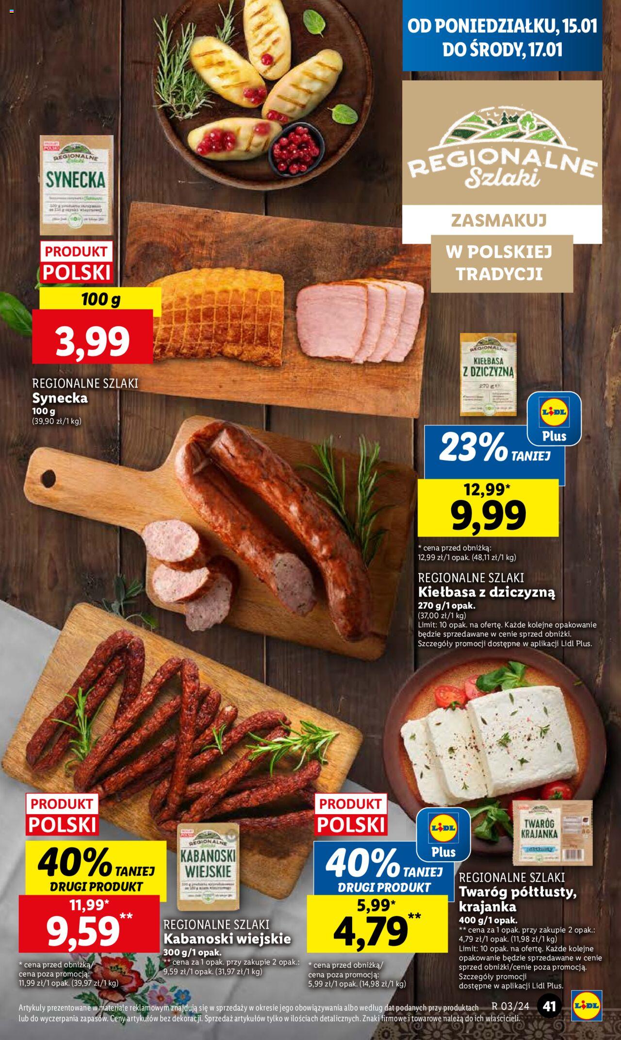 LIDL gazetka ważna od 15.01.2024 do 17.01.2024 strona 41