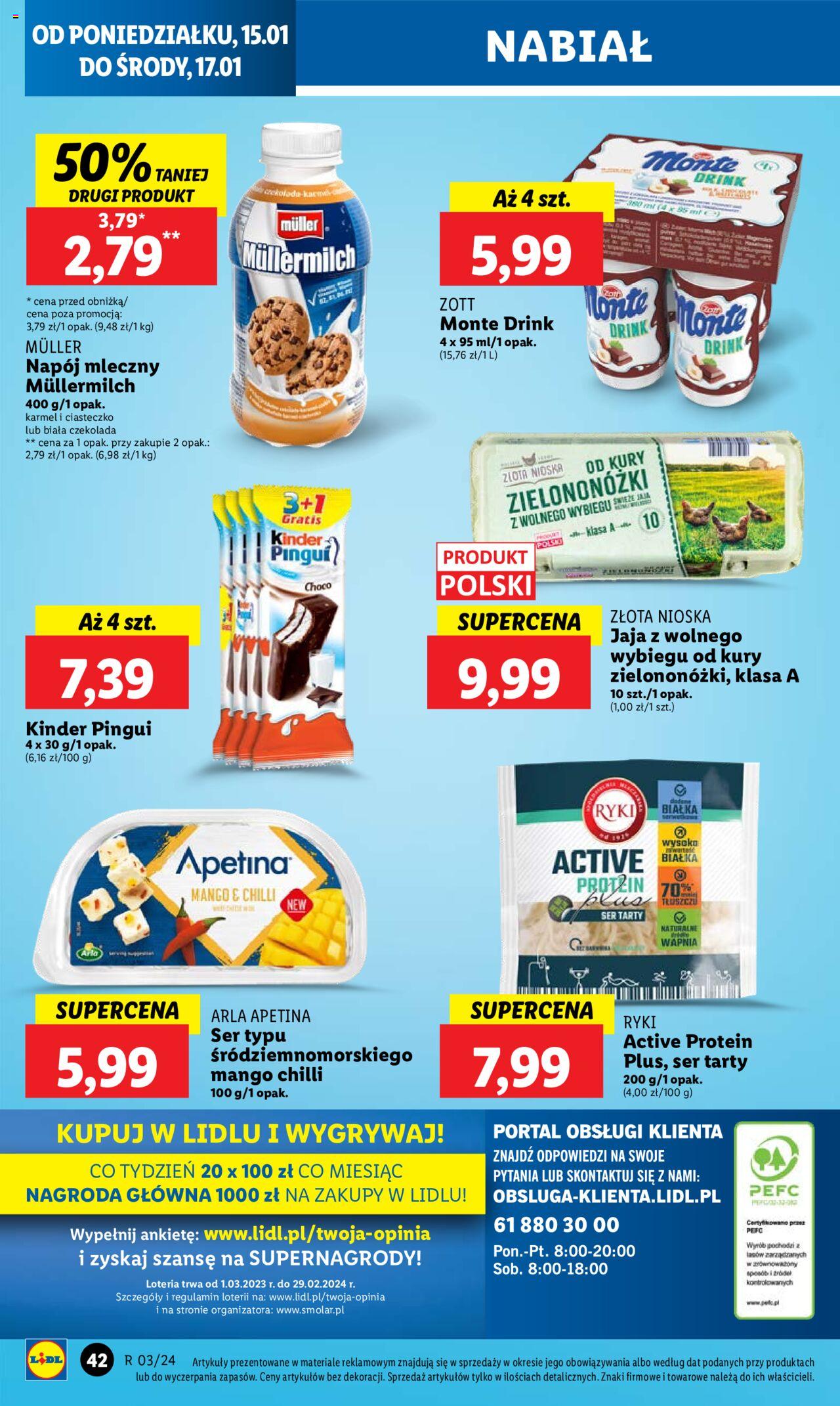 LIDL gazetka ważna od 15.01.2024 do 17.01.2024 strona 42