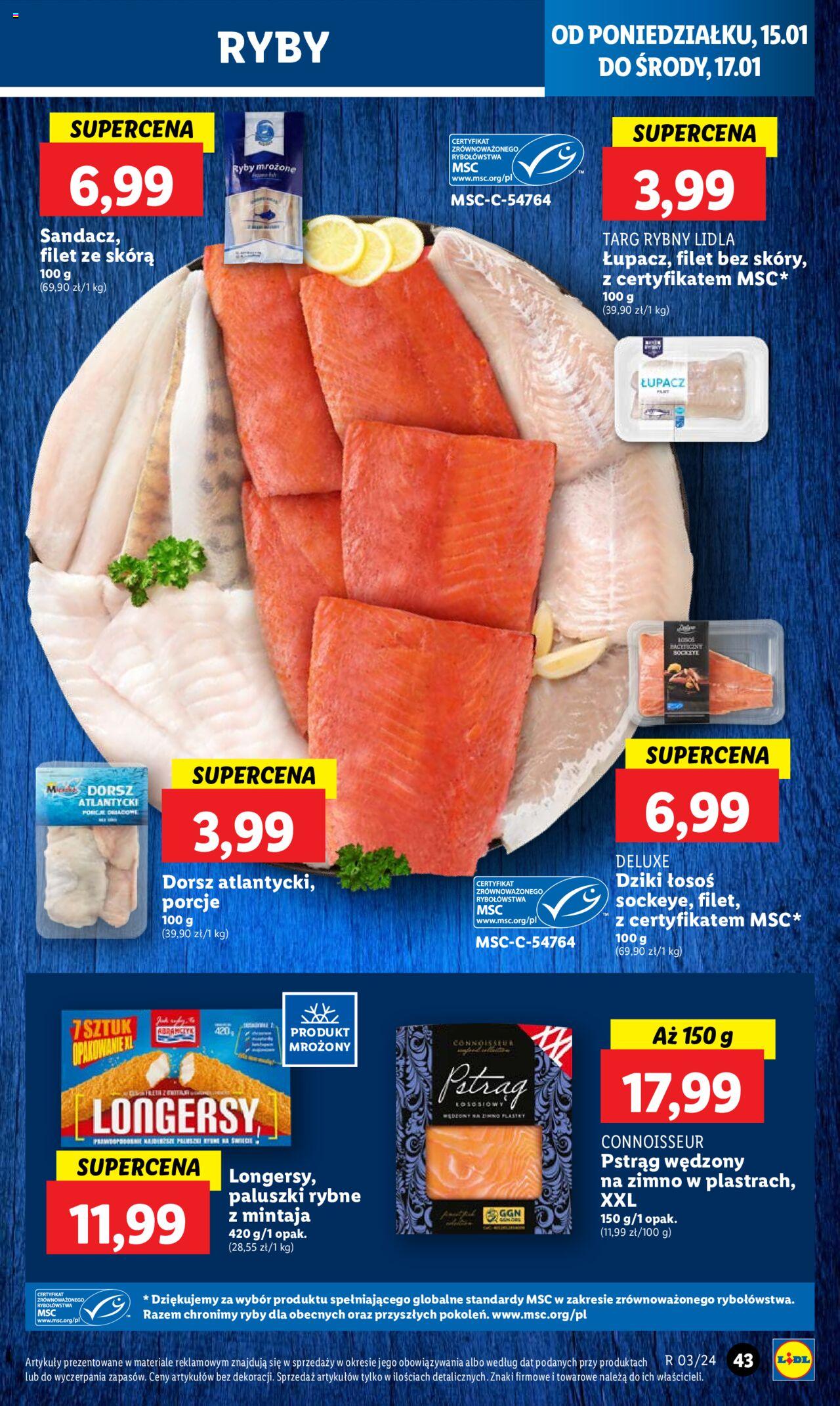LIDL gazetka ważna od 15.01.2024 do 17.01.2024 strona 43