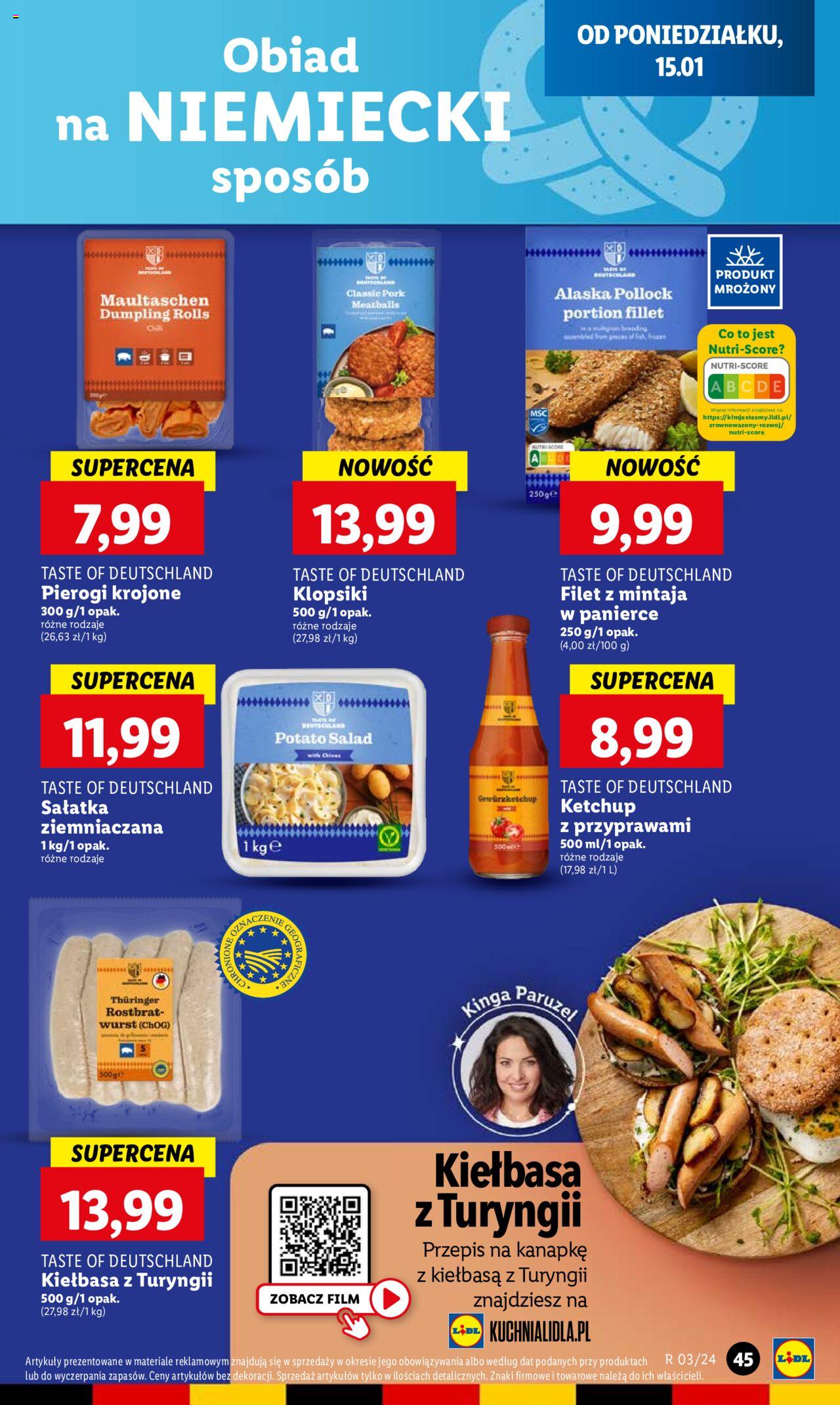 LIDL gazetka ważna od 15.01.2024 do 17.01.2024 strona 45