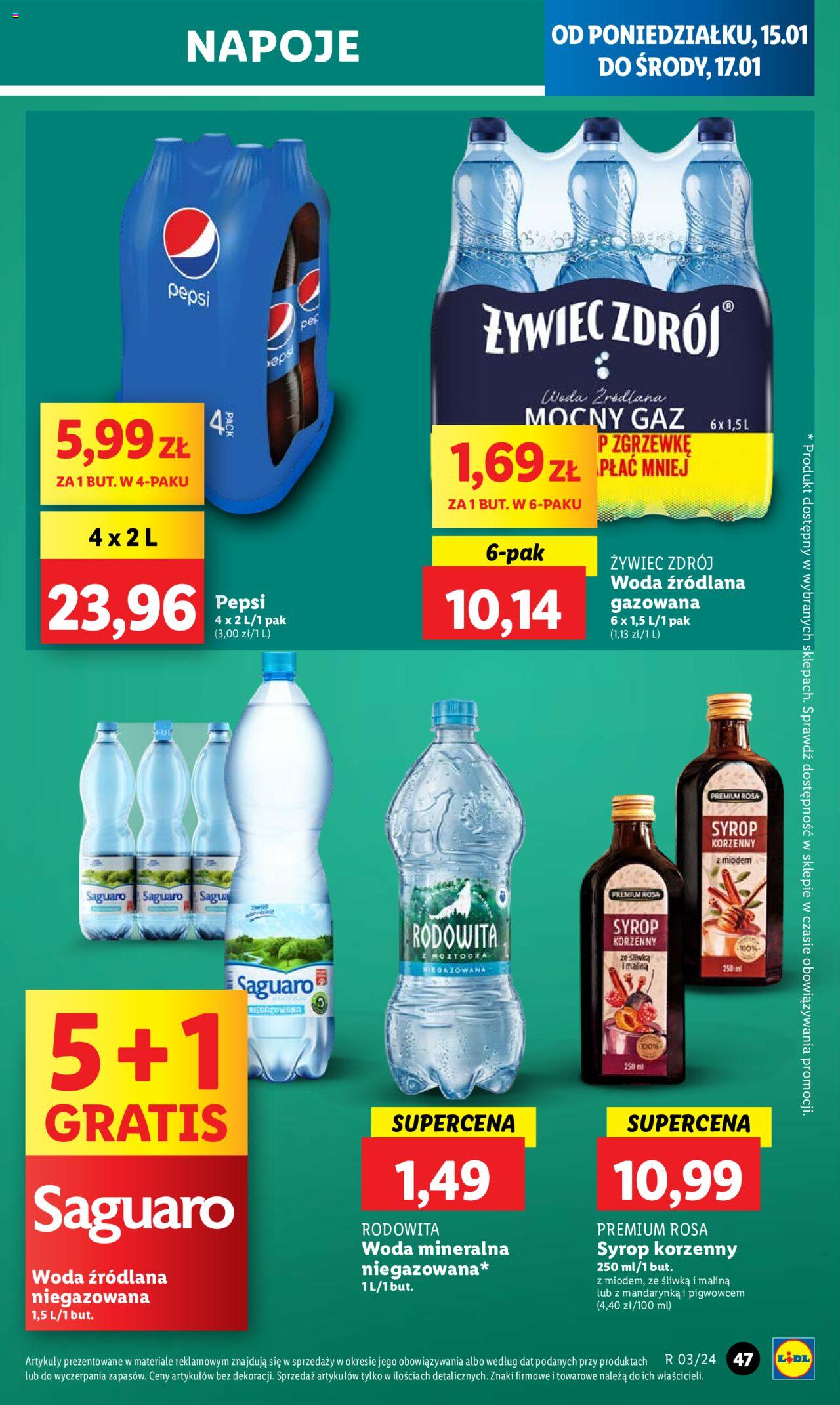 LIDL gazetka ważna od 15.01.2024 do 17.01.2024 strona 47