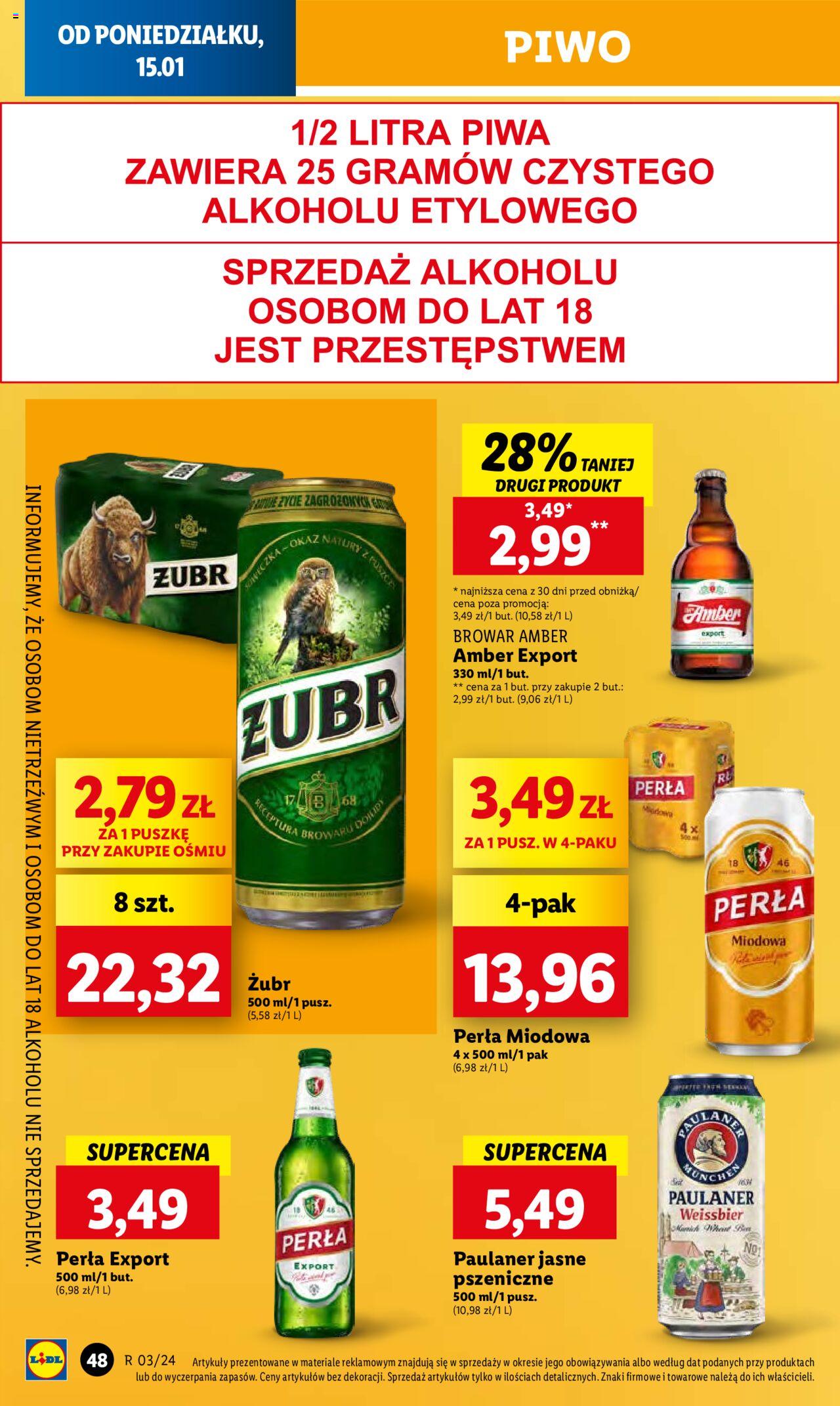 LIDL gazetka ważna od 15.01.2024 do 17.01.2024 strona 48