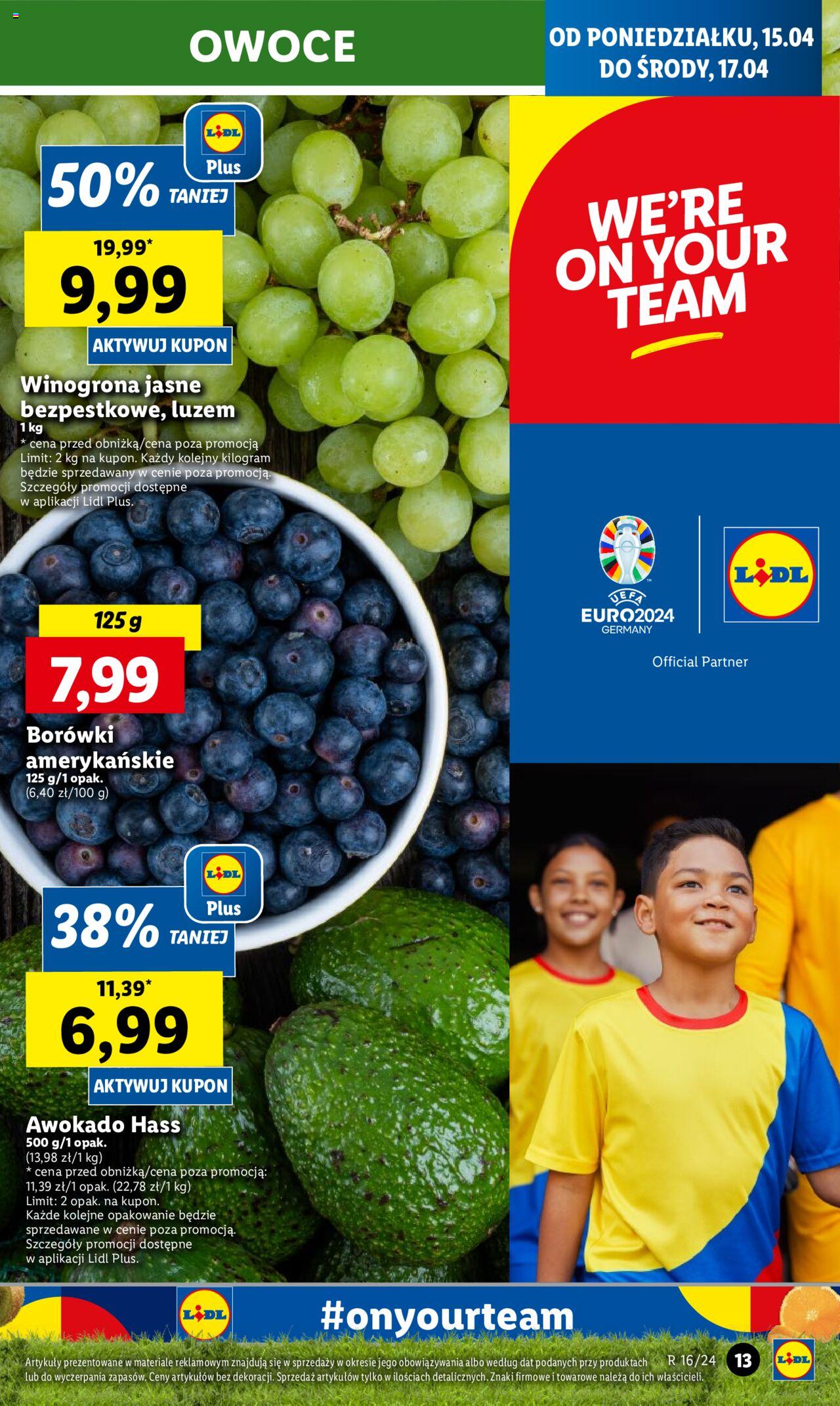 LIDL gazetka ważna od 15.04.2024 do 17.04.2024 strona 13