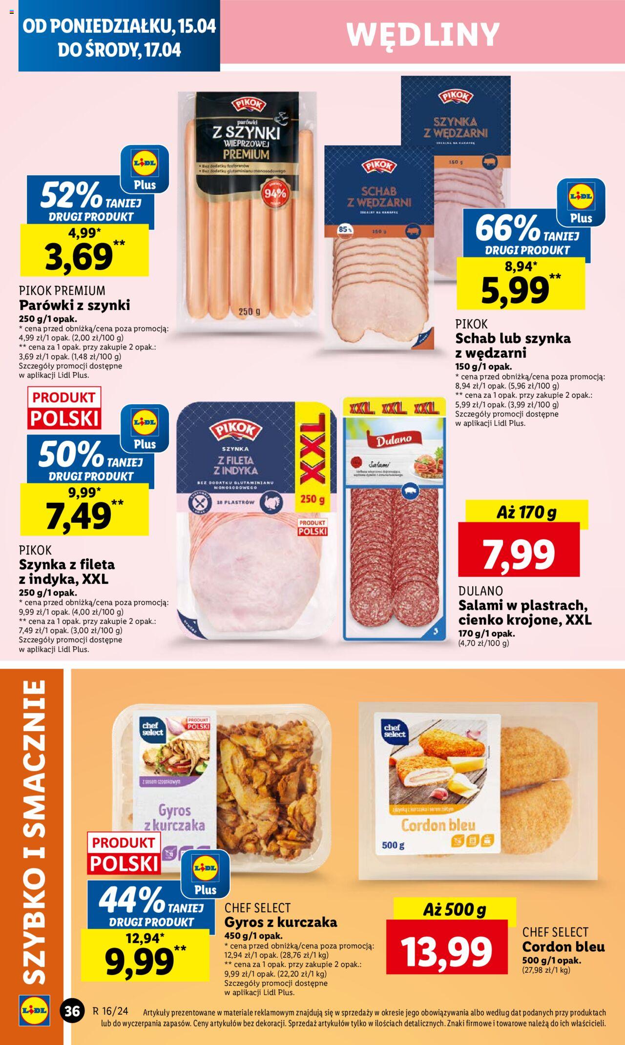 LIDL gazetka ważna od 15.04.2024 do 17.04.2024 strona 36