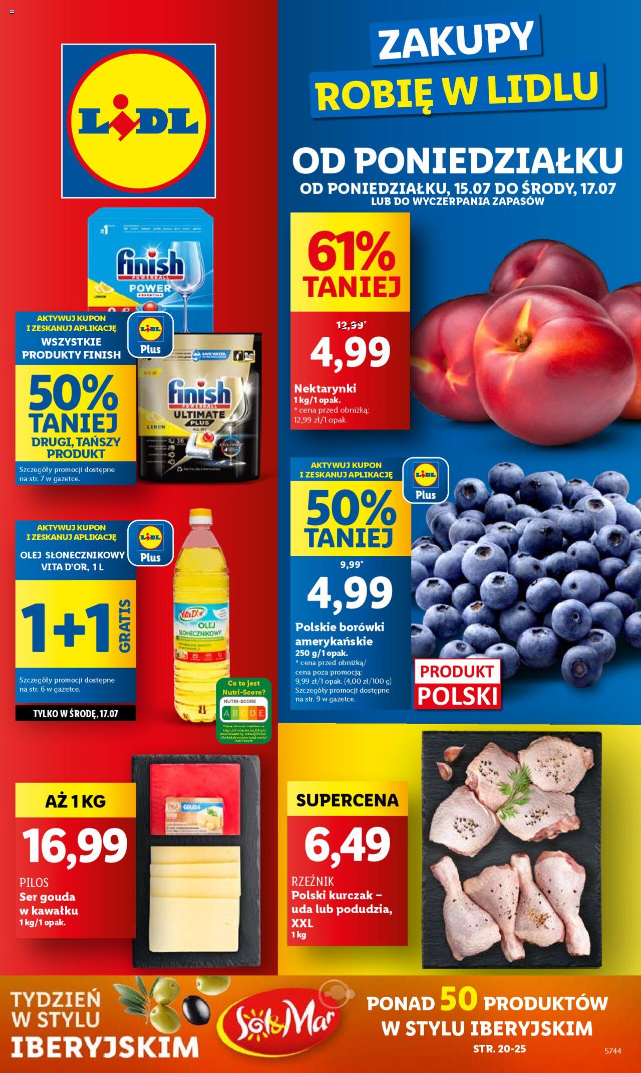 LIDL gazetka ważna od 15.07.2024 do 17.07.2024 strona 1