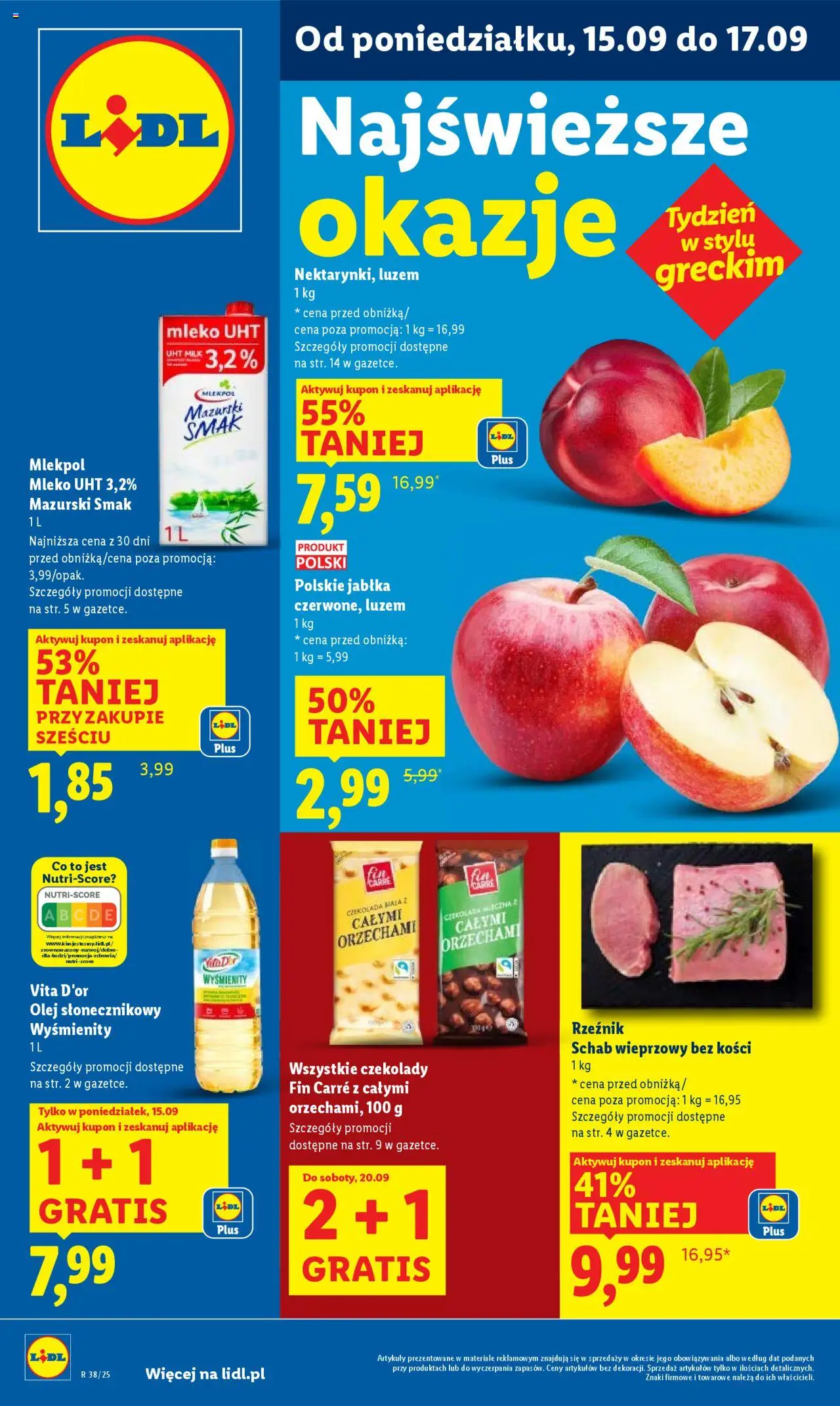 LIDL gazetka ważna od  15.09.2025 do  17.09.2025 strona 1