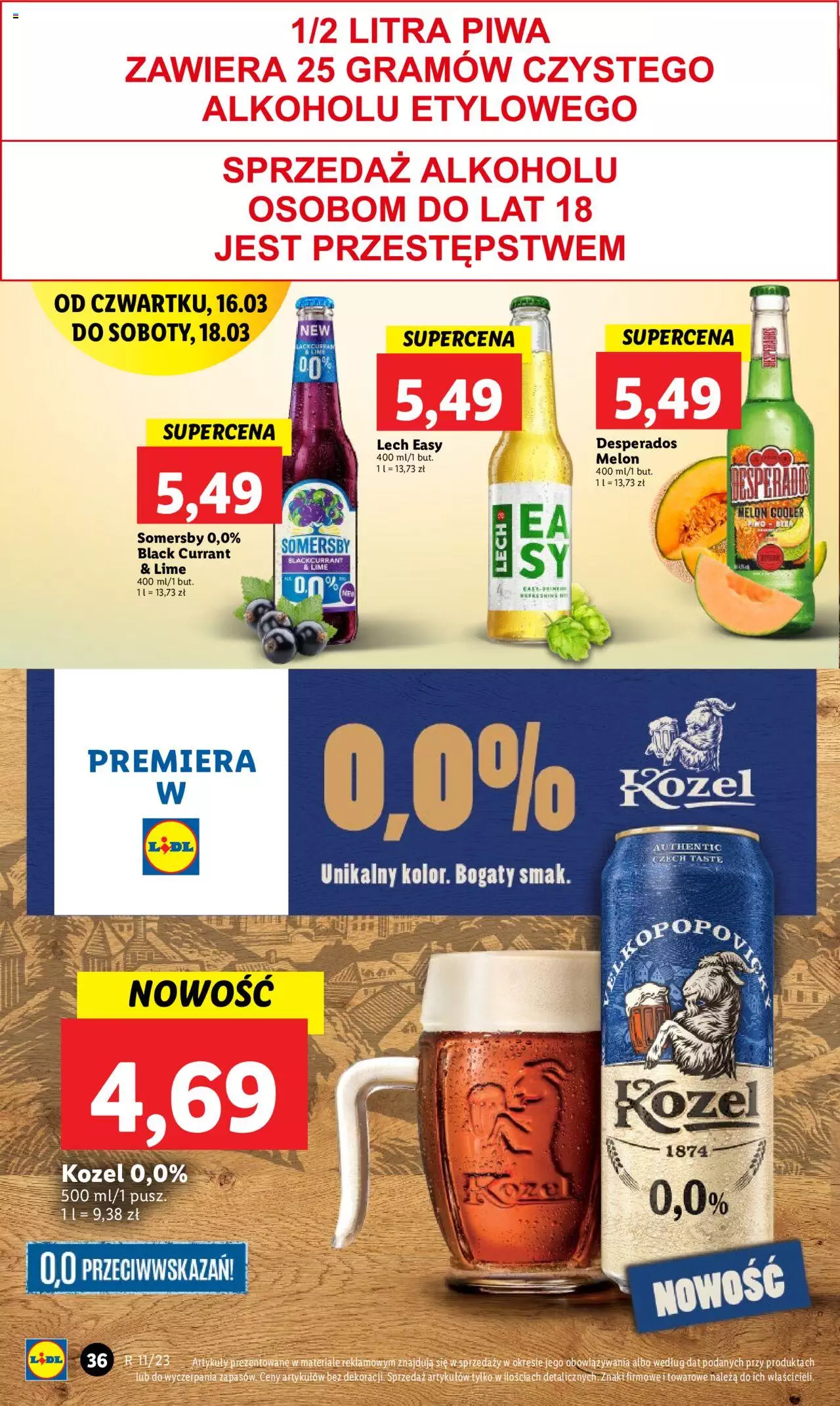 LIDL gazetka ważna od 16.03.2023 do 18.03.2023 strona 36