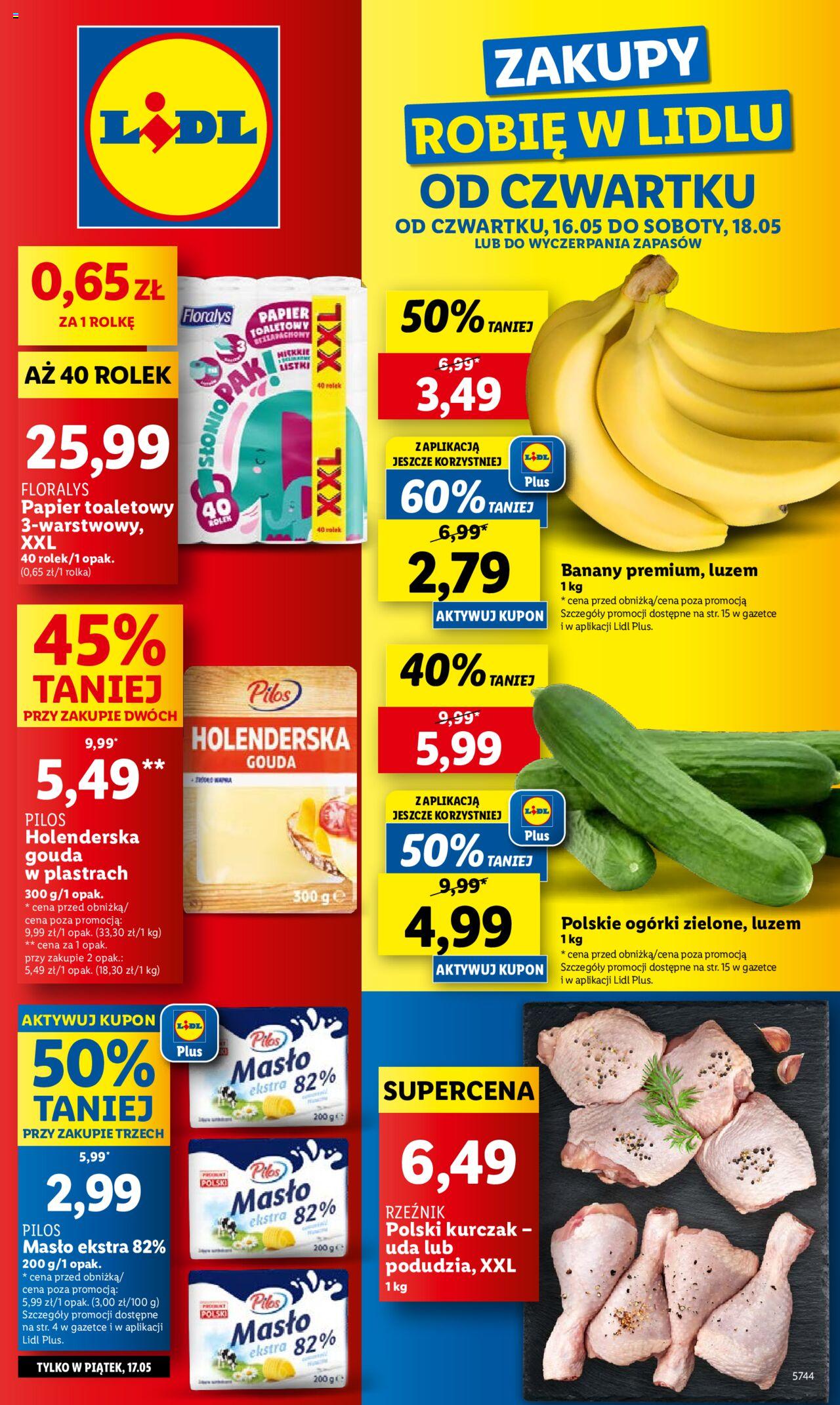 LIDL gazetka ważna od  16.05.2024 do 18.05.2024 strona 1