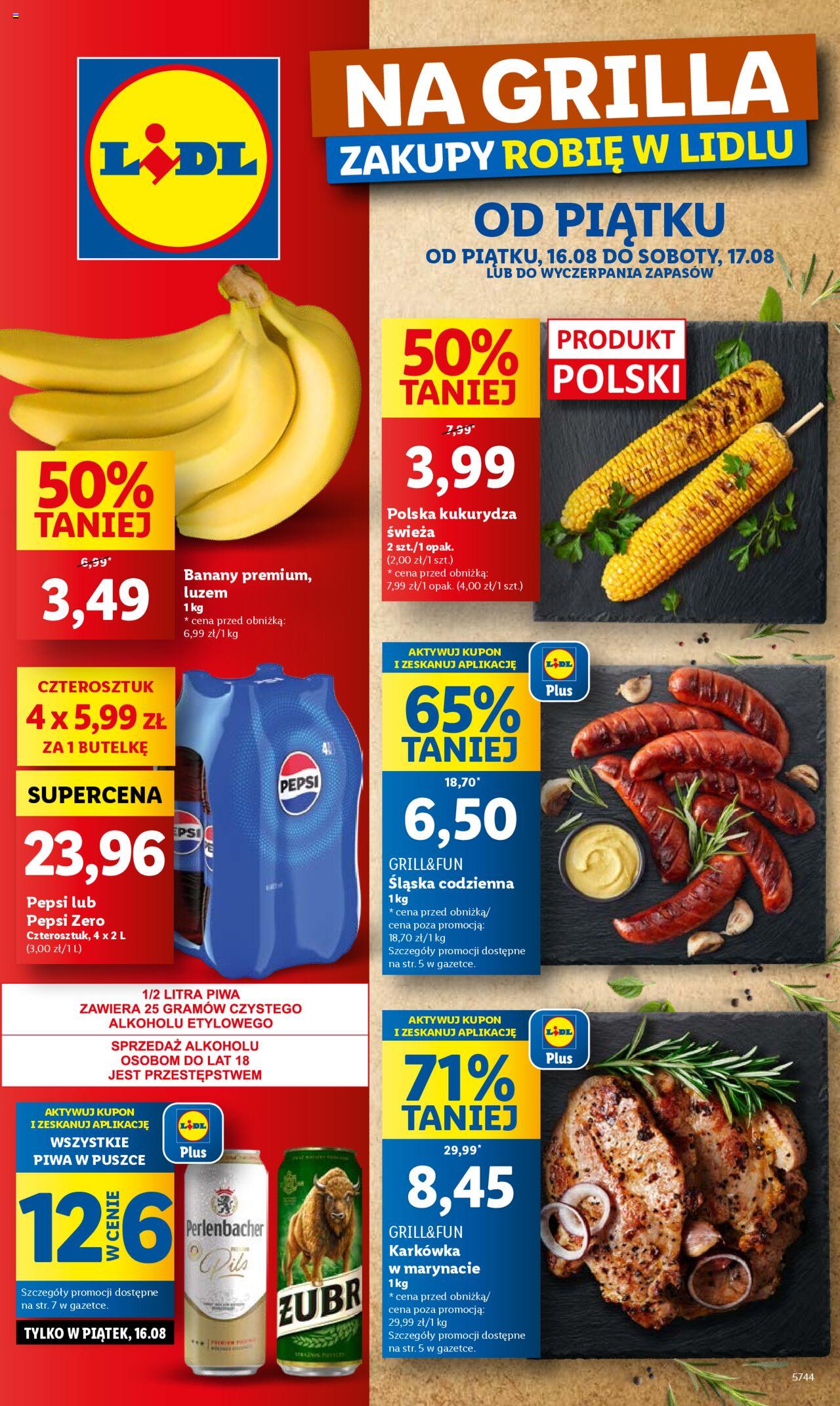 LIDL gazetka ważna od 16.08.2024 do 17.08.2024 strona 1