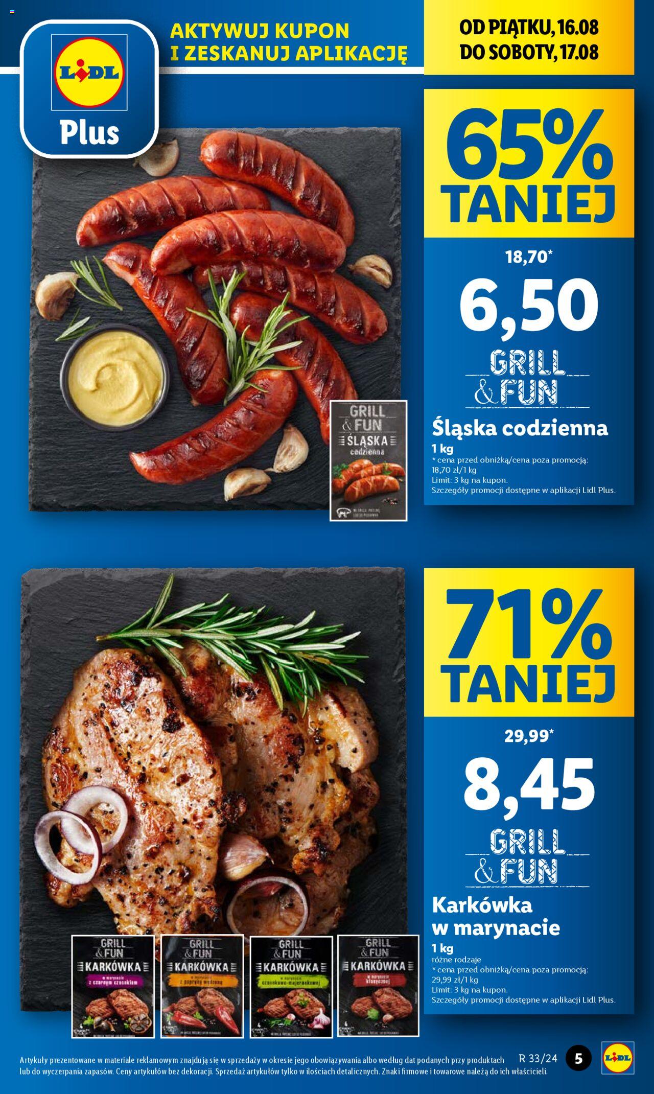 LIDL gazetka ważna od 16.08.2024 do 17.08.2024 strona 5