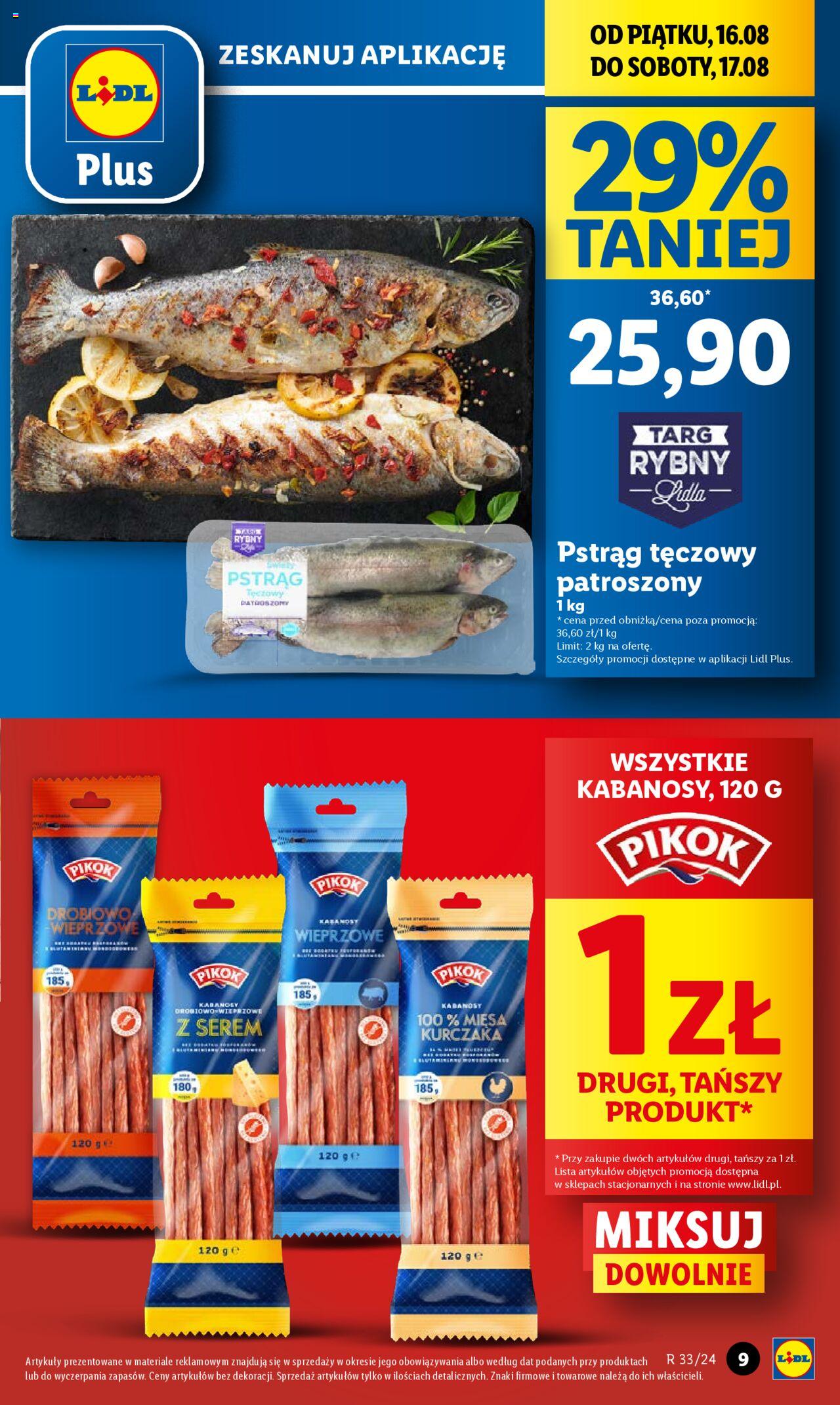 LIDL gazetka ważna od 16.08.2024 do 17.08.2024 strona 9