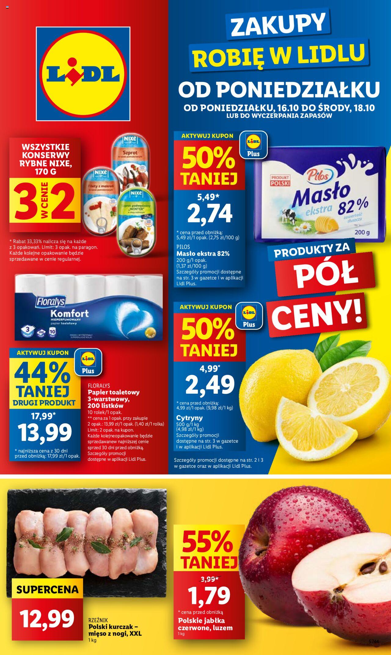 LIDL gazetka ważna od 16.10.2023 do 18.10.2023 strona 1
