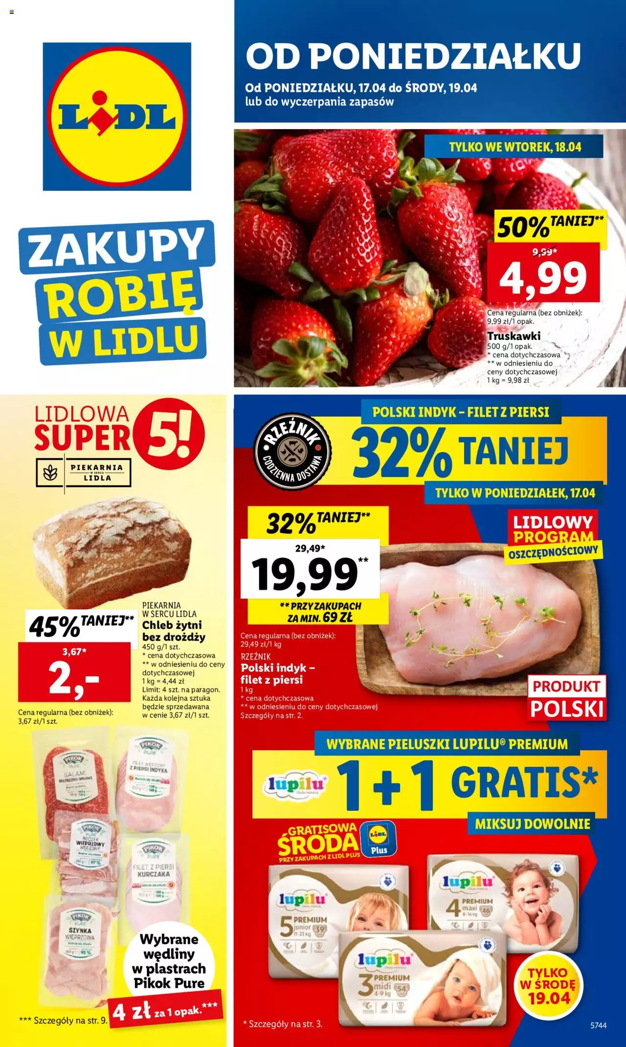 LIDL gazetka ważna od  17.04.2023 do 19.04.2023 strona 1