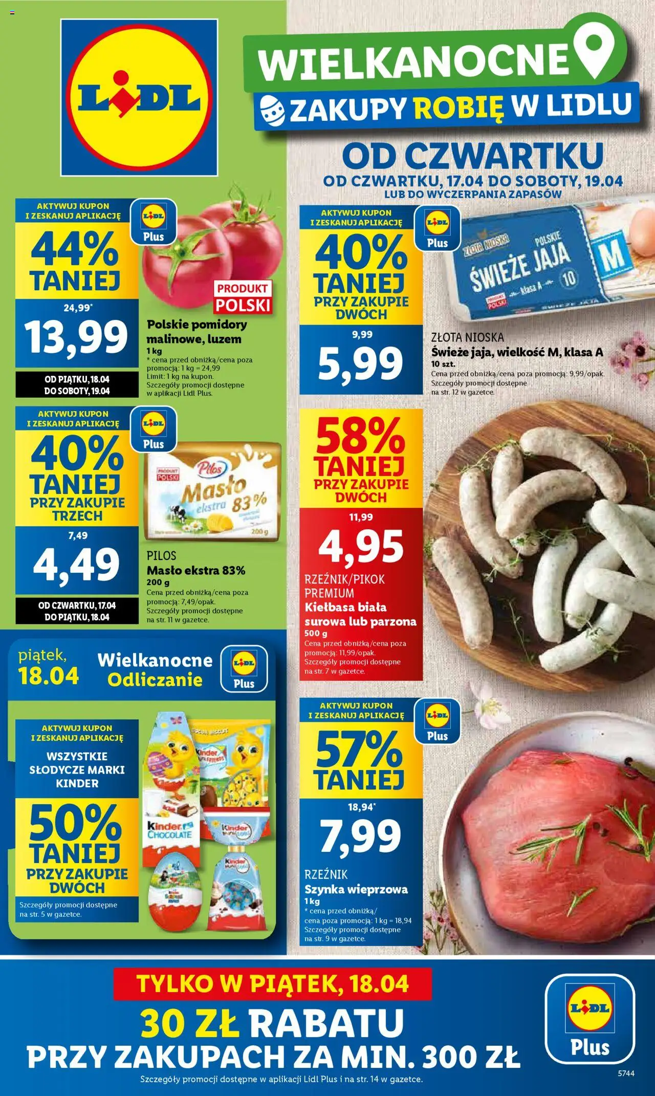 LIDL gazetka ważna od  17.04.2025 do 19.04.2025 strona 1