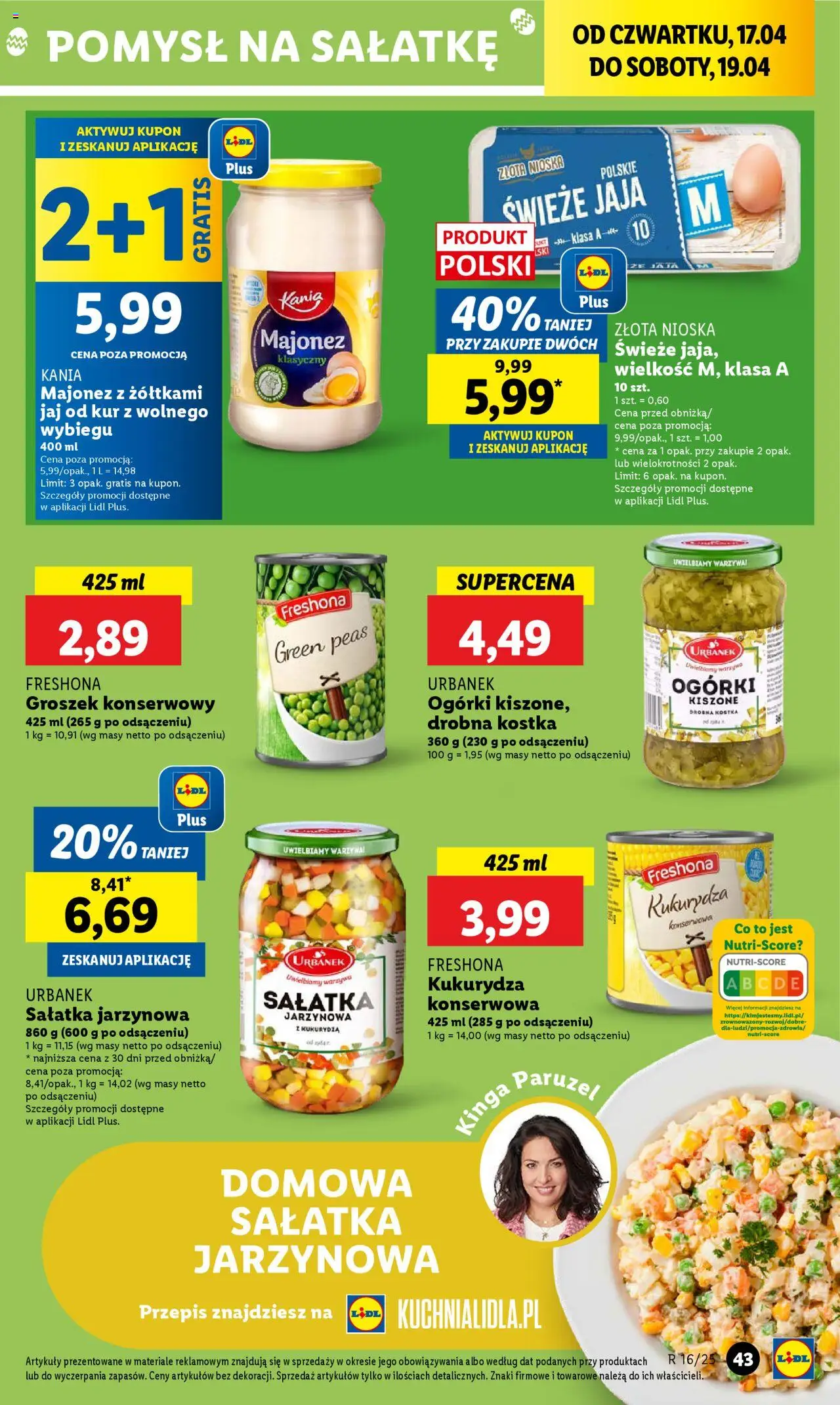 LIDL gazetka ważna od  17.04.2025 do 19.04.2025 strona 45