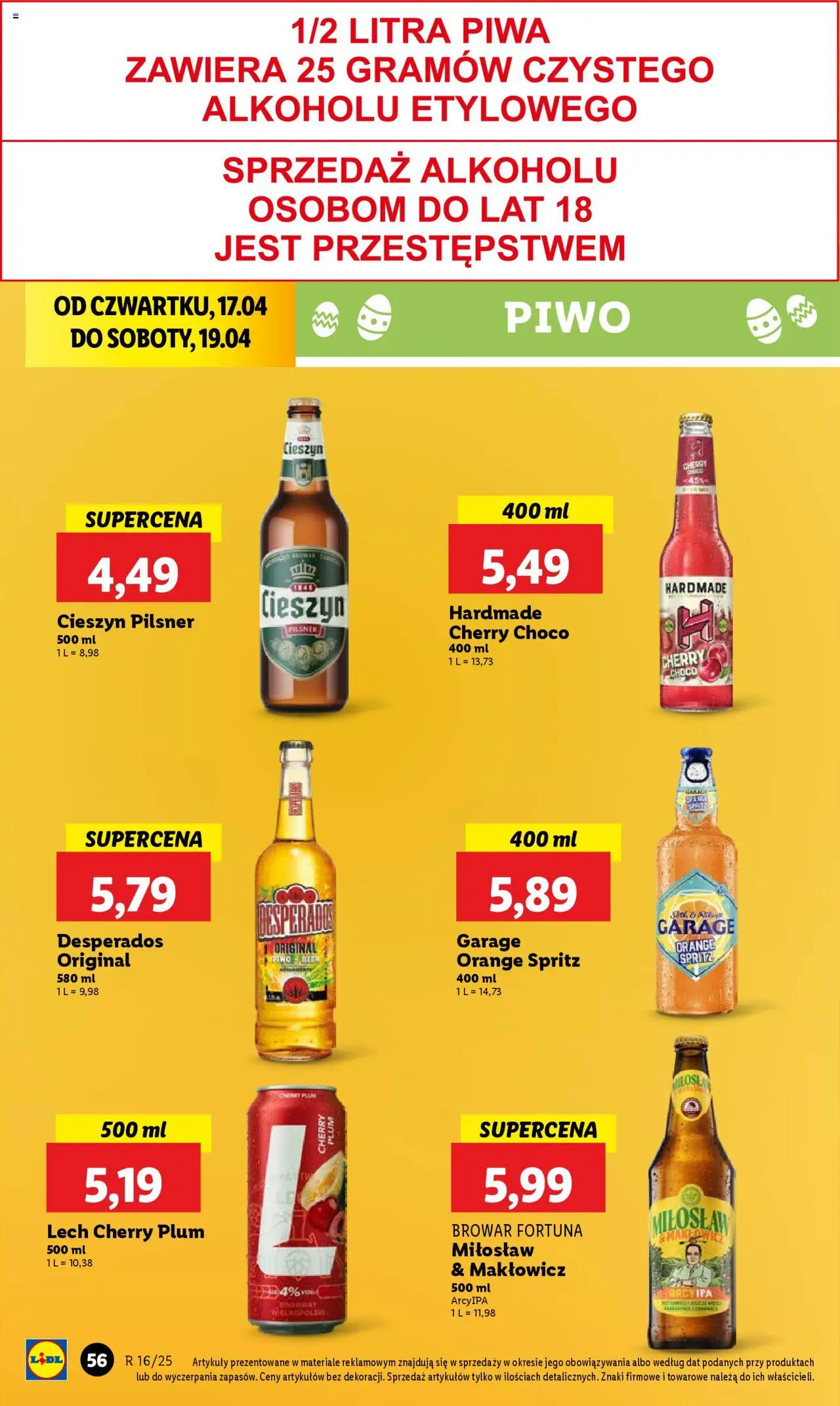 LIDL gazetka ważna od  17.04.2025 do 19.04.2025 strona 55