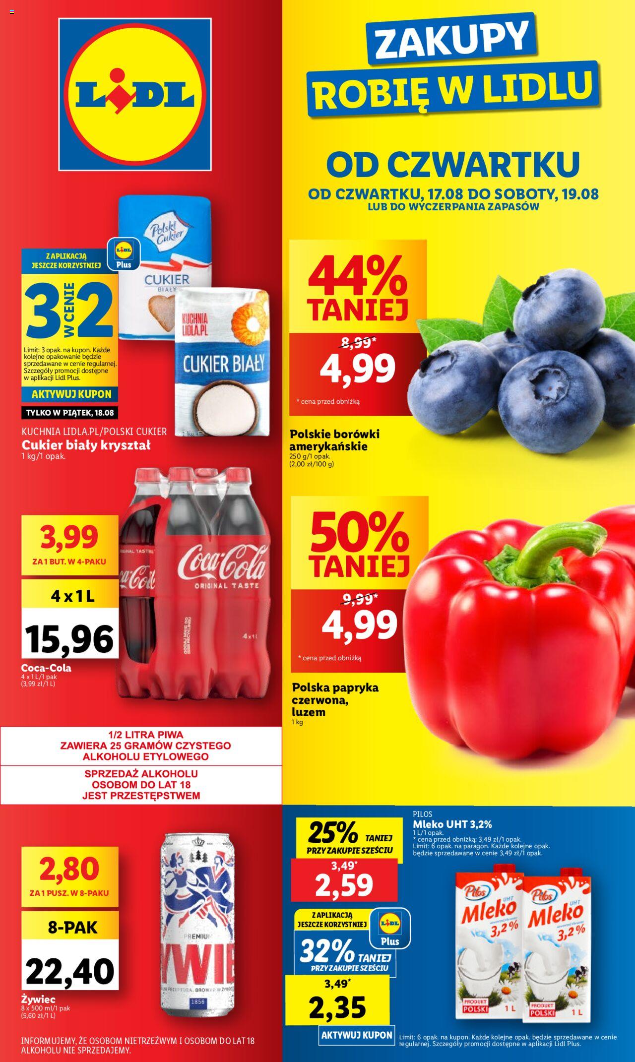 LIDL gazetka ważna od 17.08.2023 do 19.08.2023 strona 1