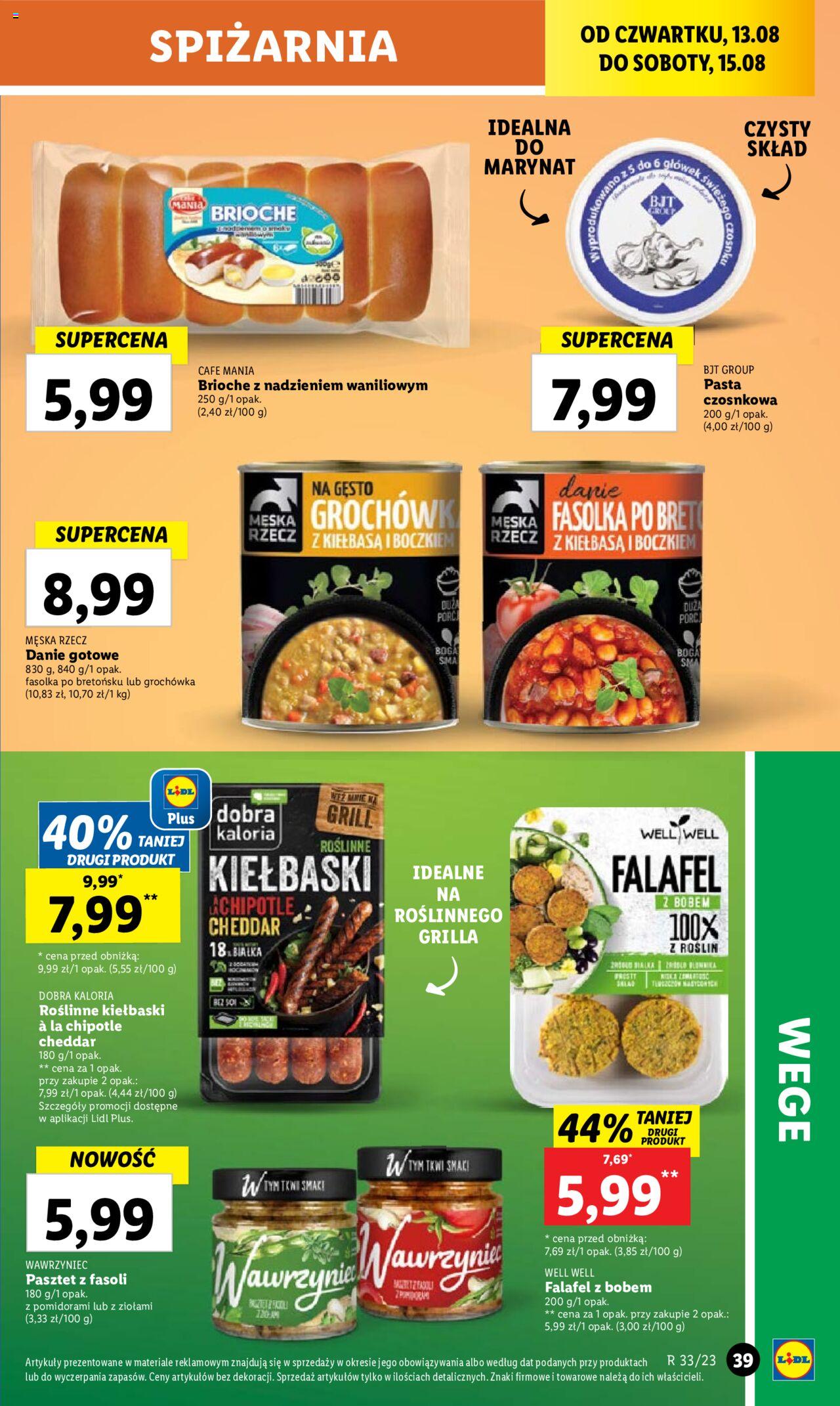 LIDL gazetka ważna od 17.08.2023 do 19.08.2023 strona 44