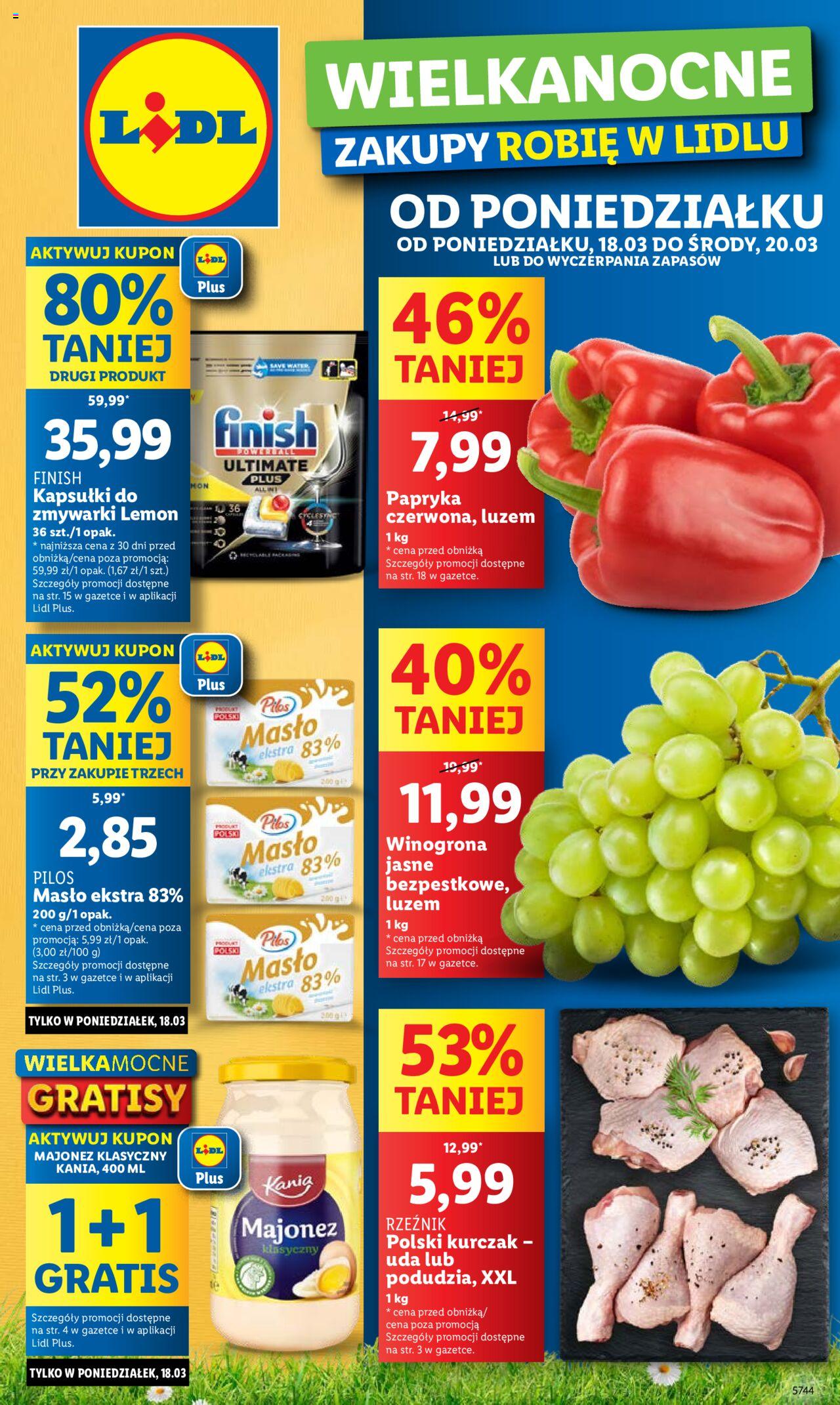 LIDL gazetka ważna od 18.03.2024 do 20.03.2024 strona 1