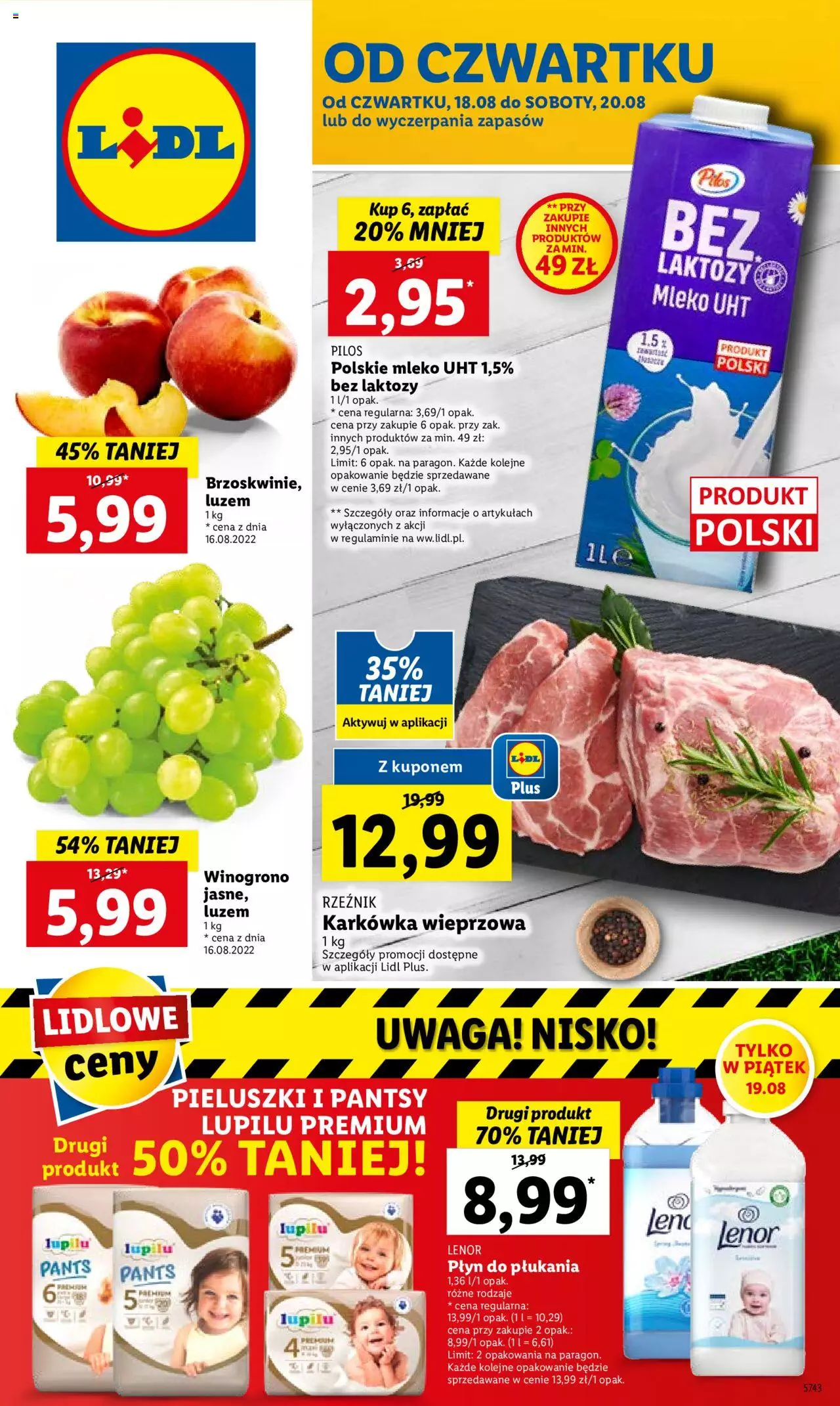 Lidl gazetka ważna od 18.08.2022 do 20.08.2022 strona 1