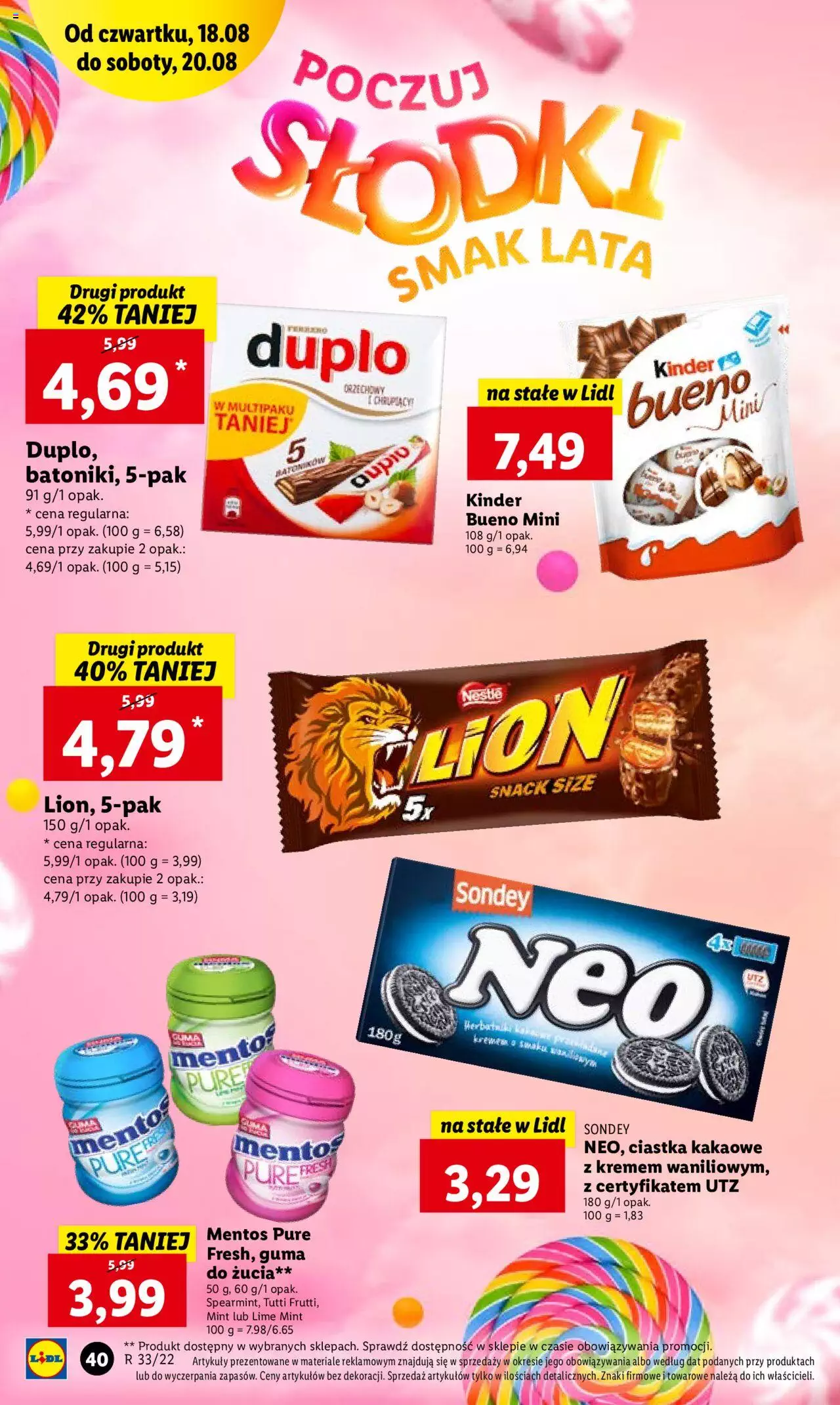 Lidl gazetka ważna od 18.08.2022 do 20.08.2022 strona 40