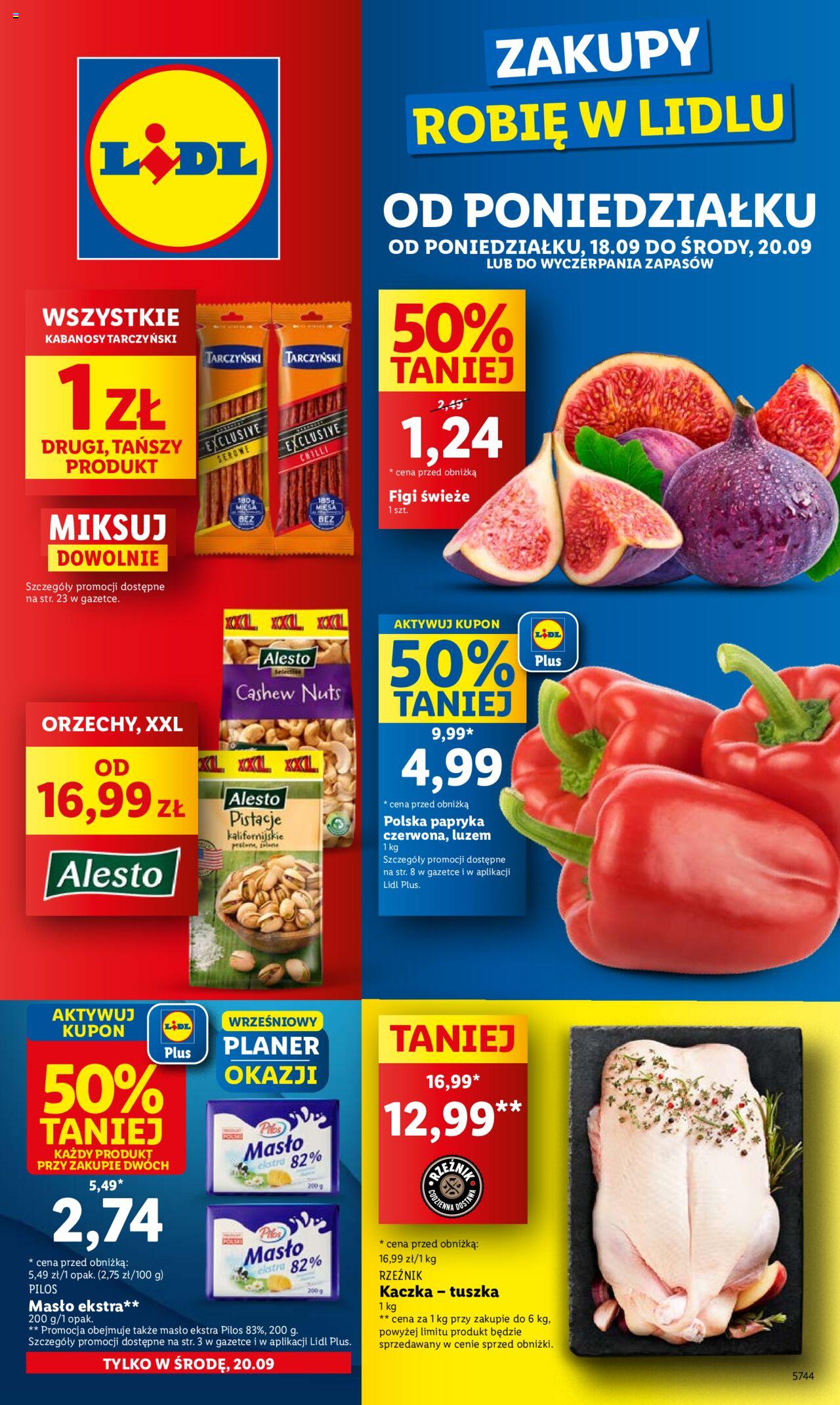 LIDL gazetka ważna od 18.09.2023 do 20.09.2023 strona 1