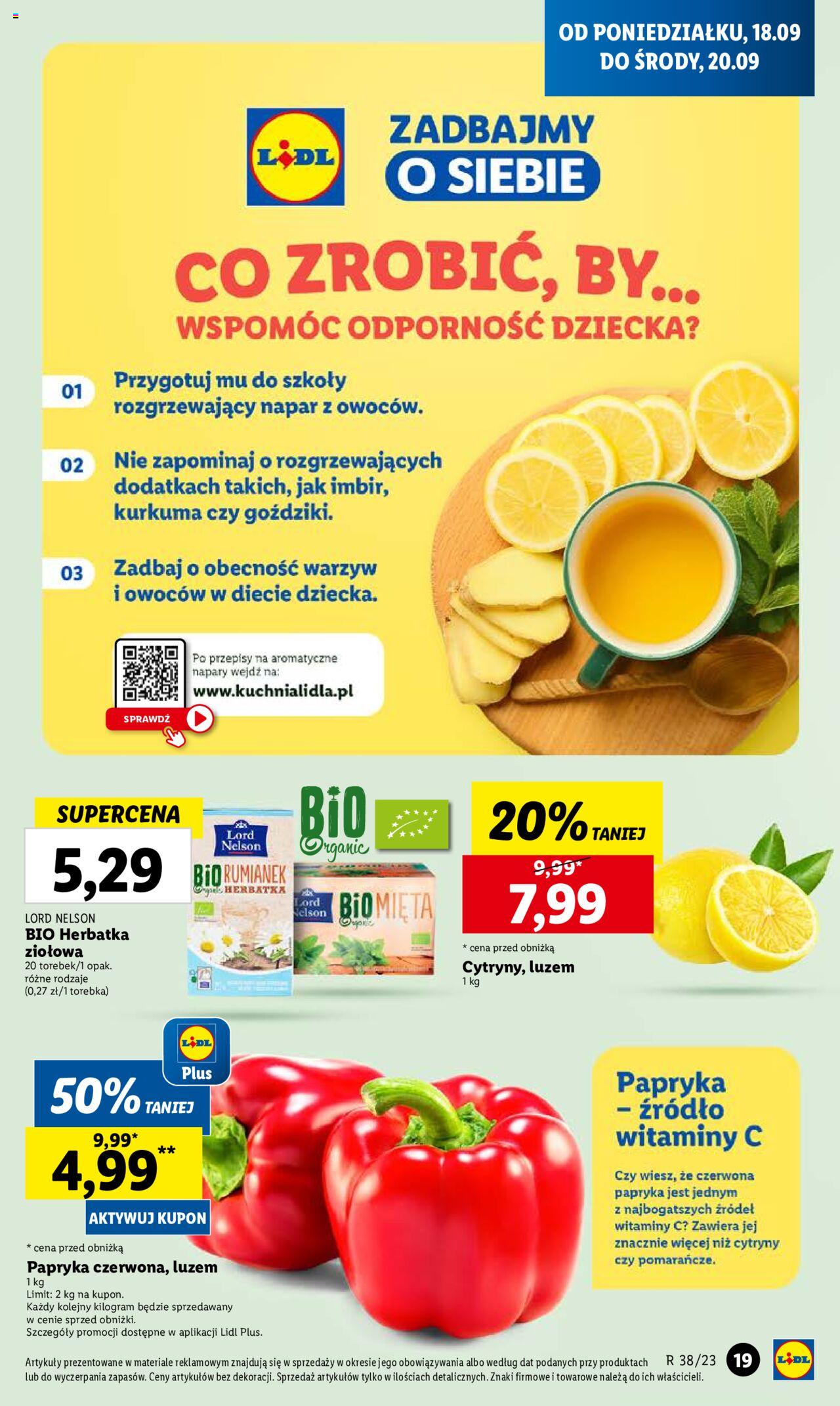 LIDL gazetka ważna od 18.09.2023 do 20.09.2023 strona 19