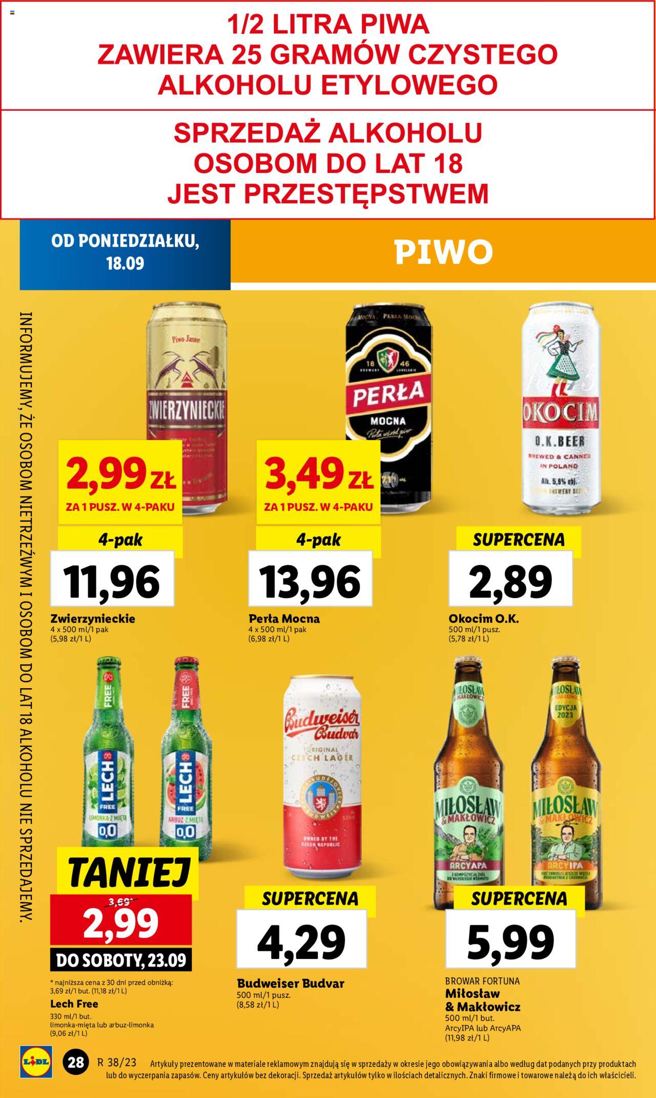 LIDL gazetka ważna od 18.09.2023 do 20.09.2023 strona 36