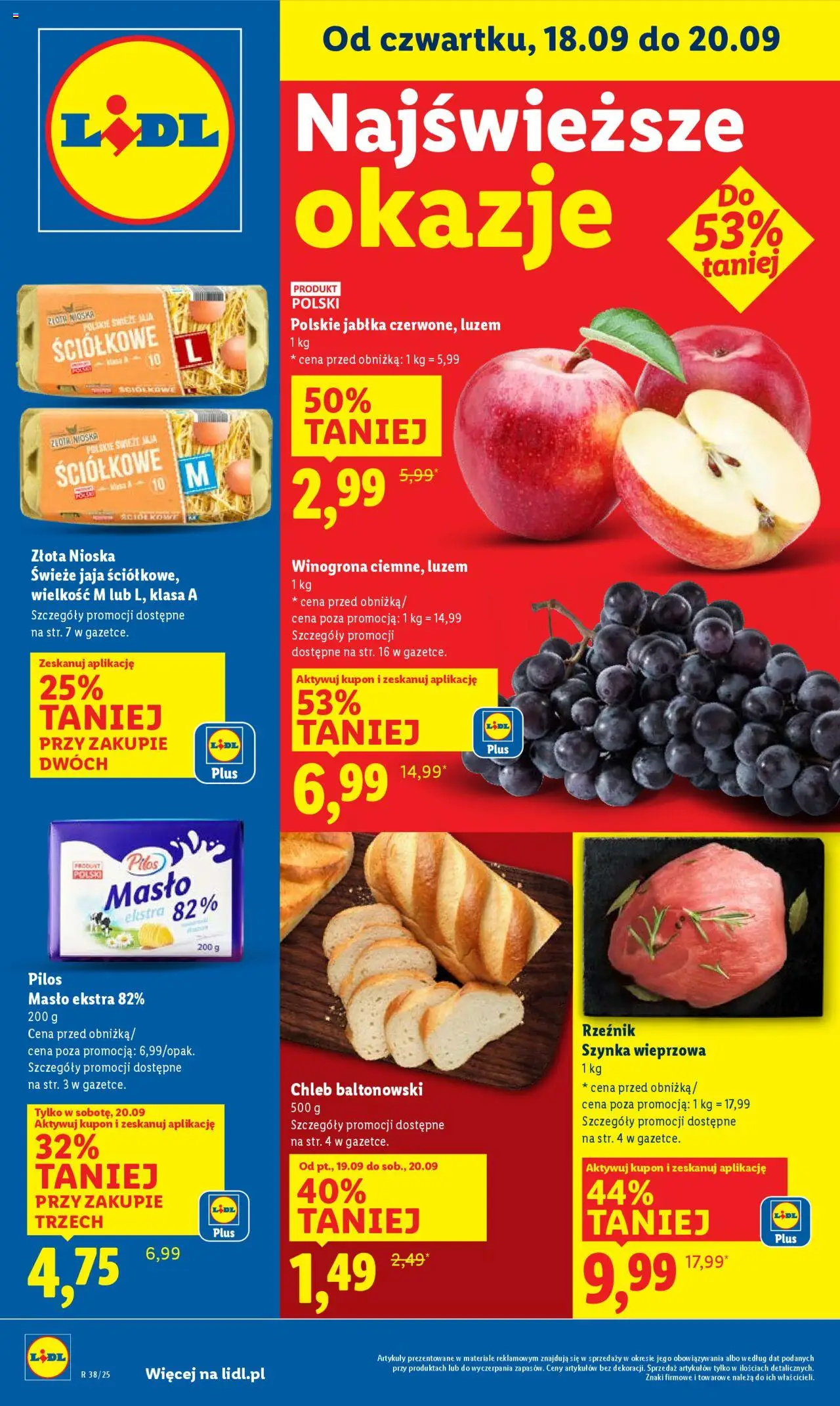LIDL gazetka ważna od  18.09.2025 do 20.09.2025 strona 1