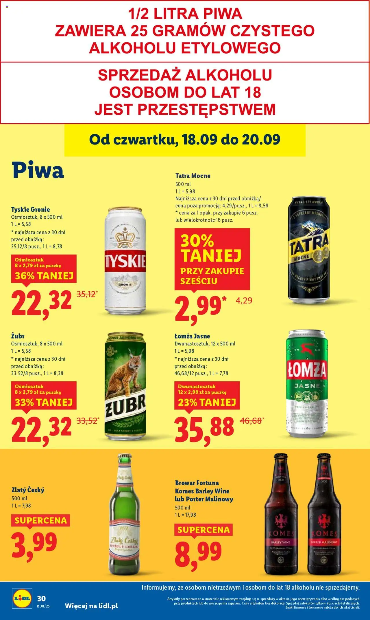 LIDL gazetka ważna od  18.09.2025 do 20.09.2025 strona 36
