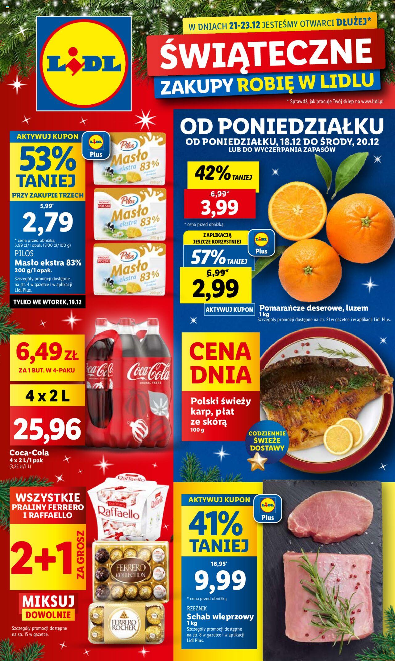 Lidl gazetka ważna od 18.12.2023 do 20.12.2023 strona 1