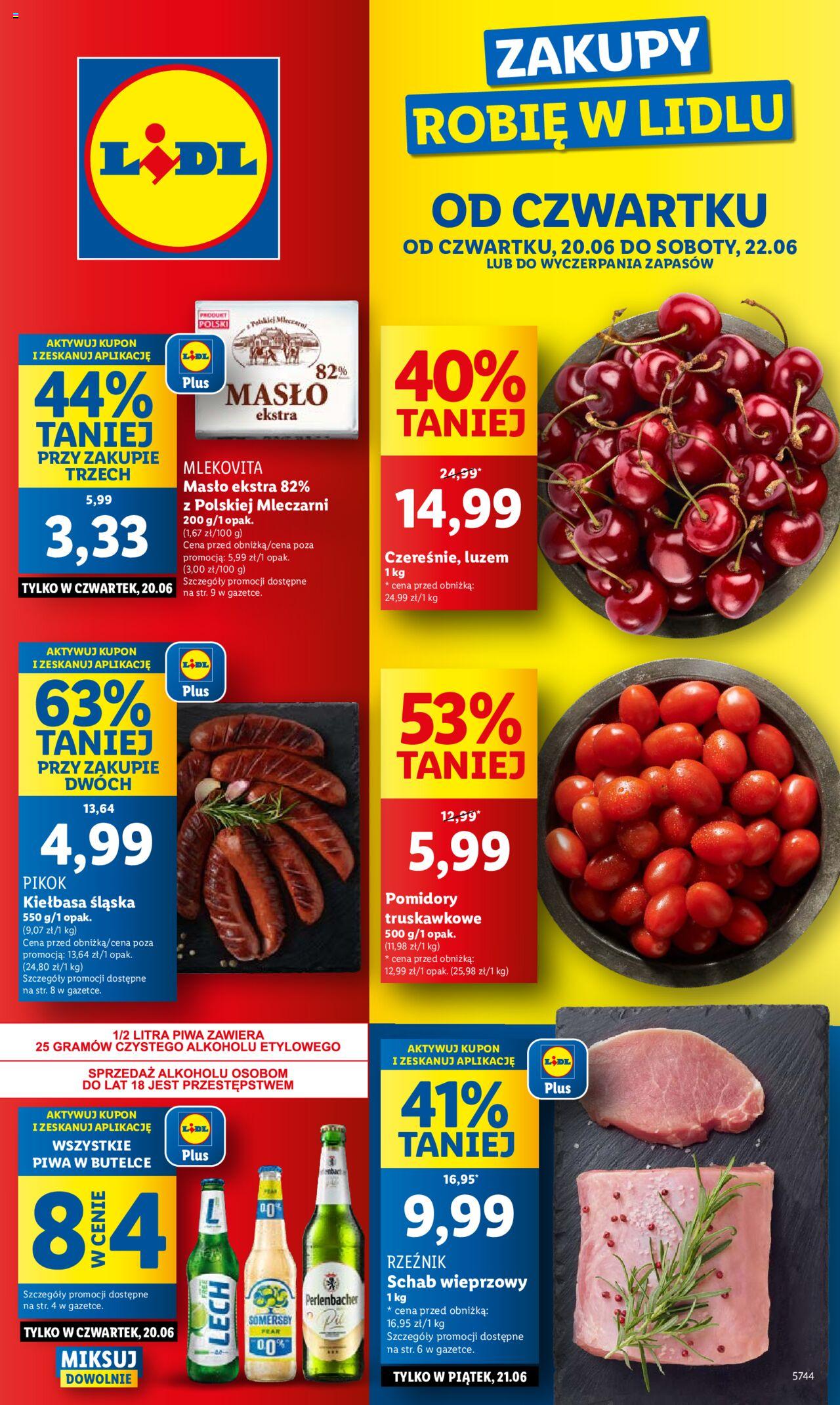 LIDL gazetka ważna od 20.06.2024 do 22.06.2024 strona 1