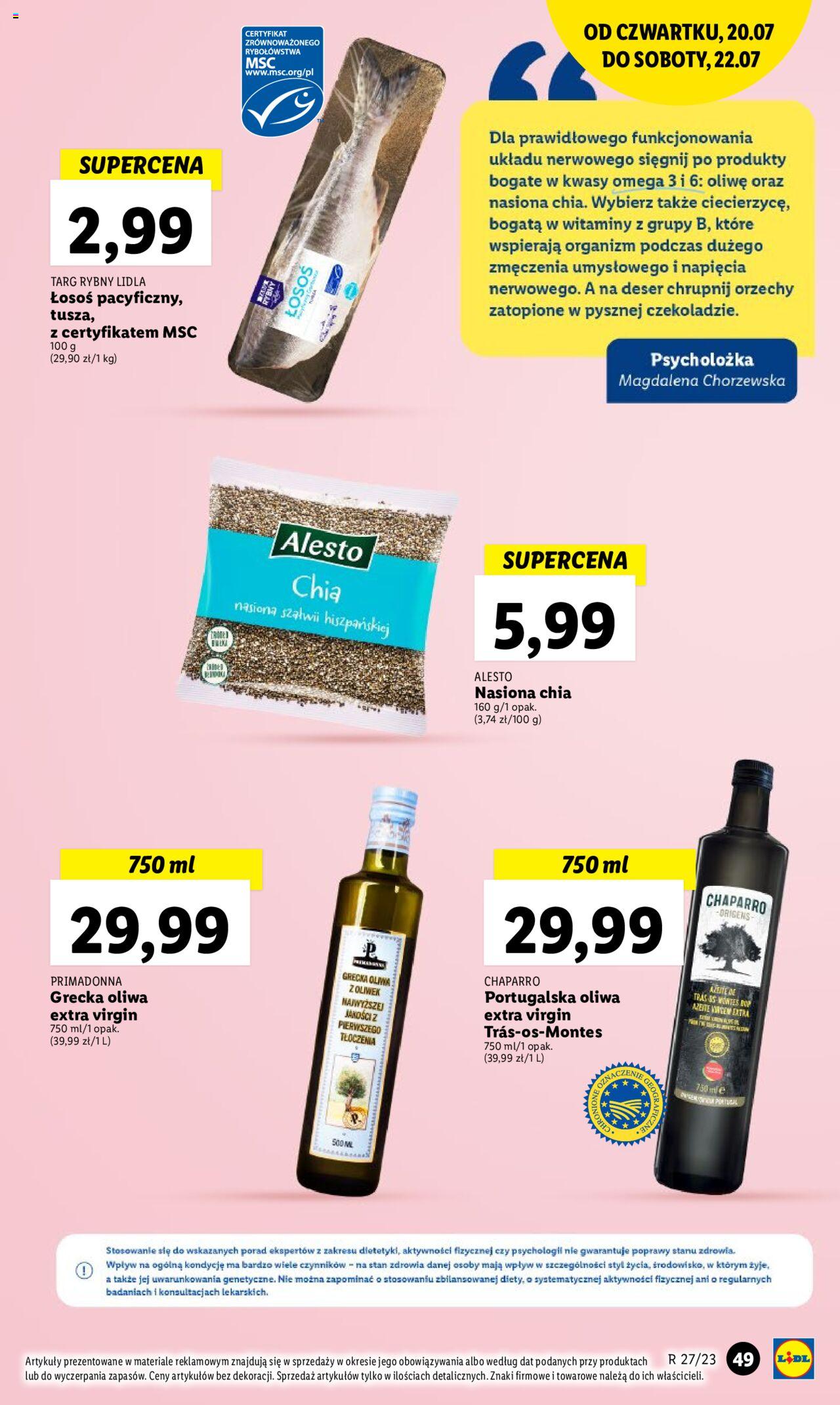LIDL gazetka ważna od 20.07.2023 do 22.07.2023 strona 49